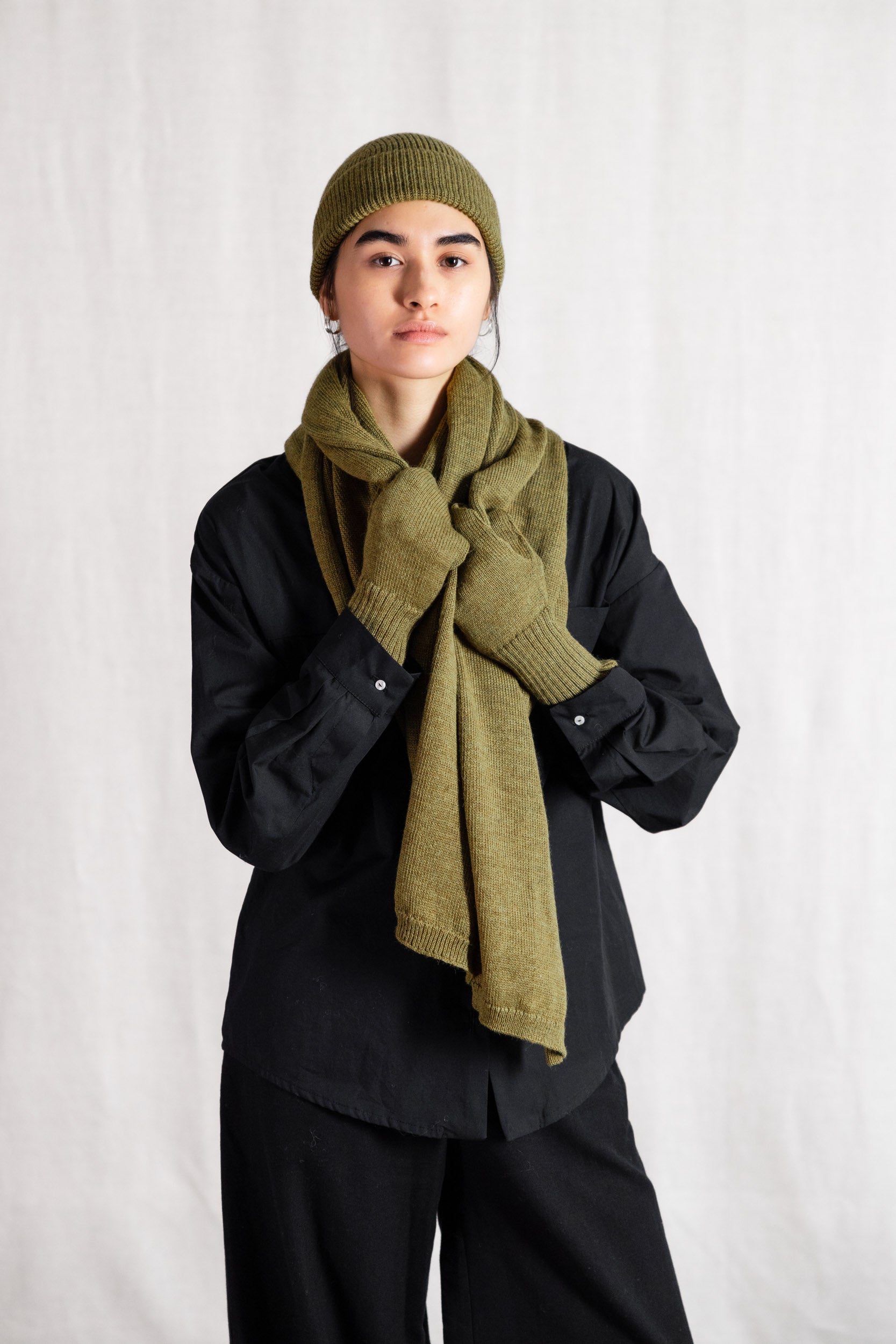 Baby-Alpaka Fäustling Handschuhe Paita Dijon