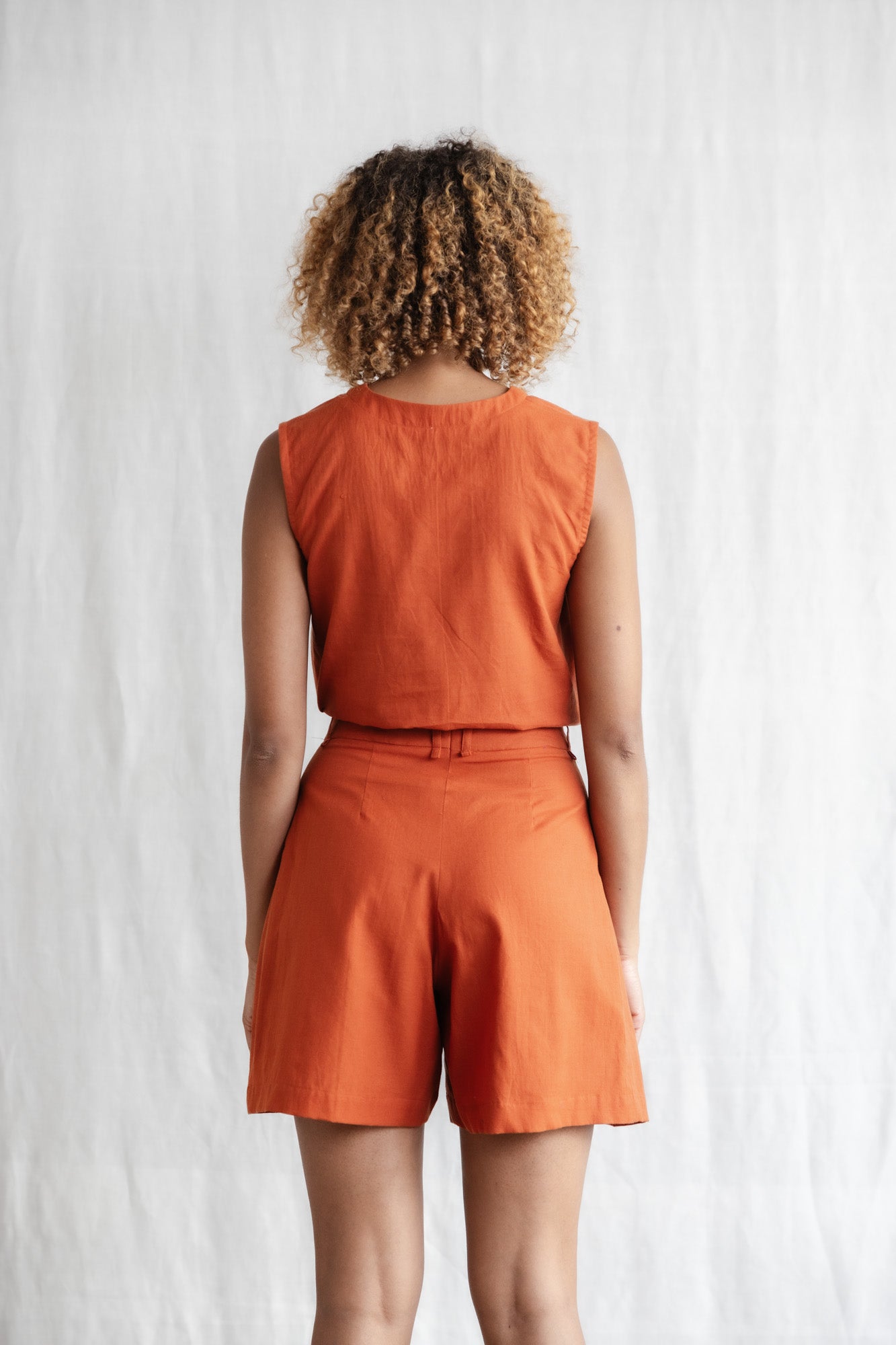 Bio-Baumwoll Shorts Kamalia Terracotta