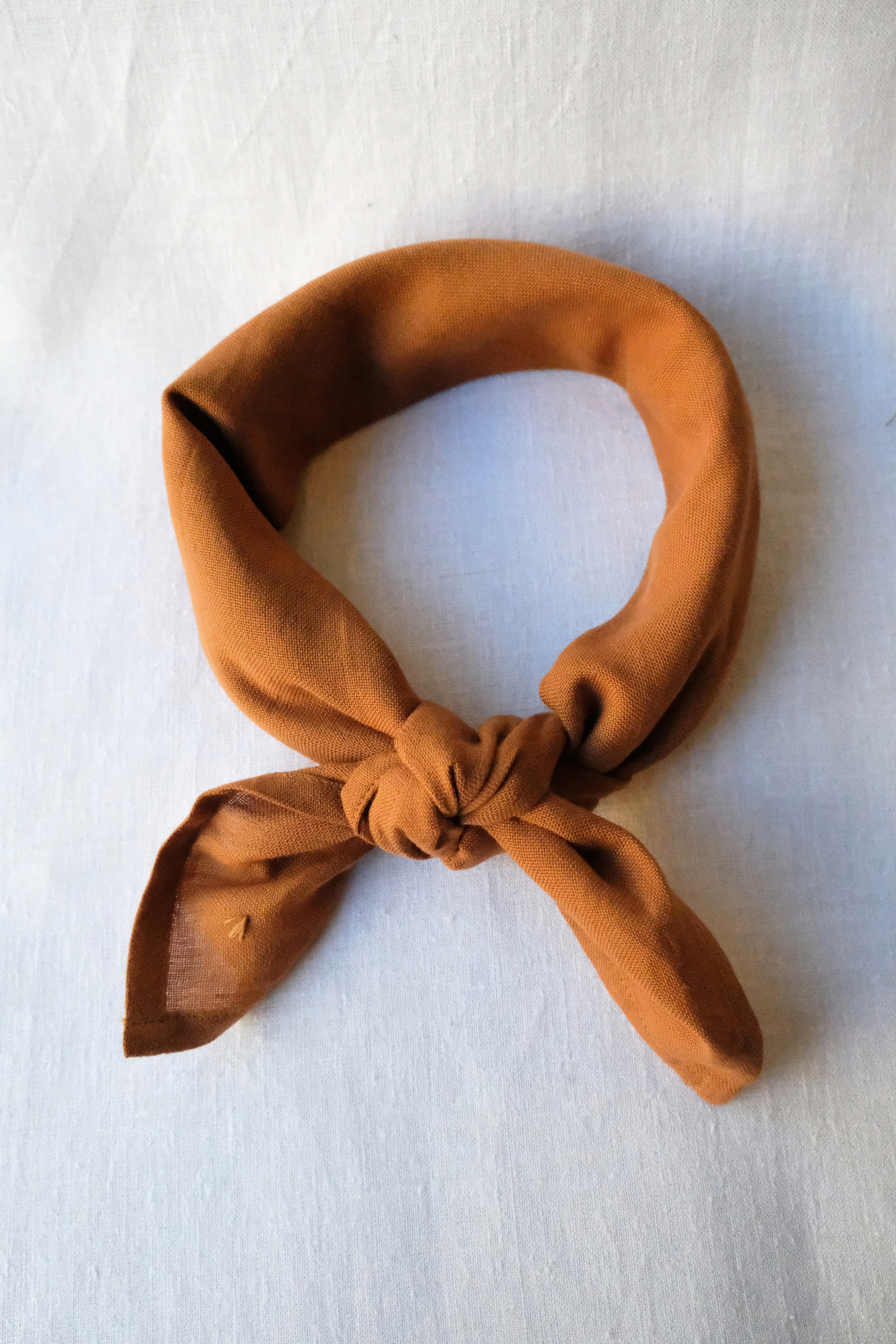 Baumwoll Bandana Dupatti Haselnuss