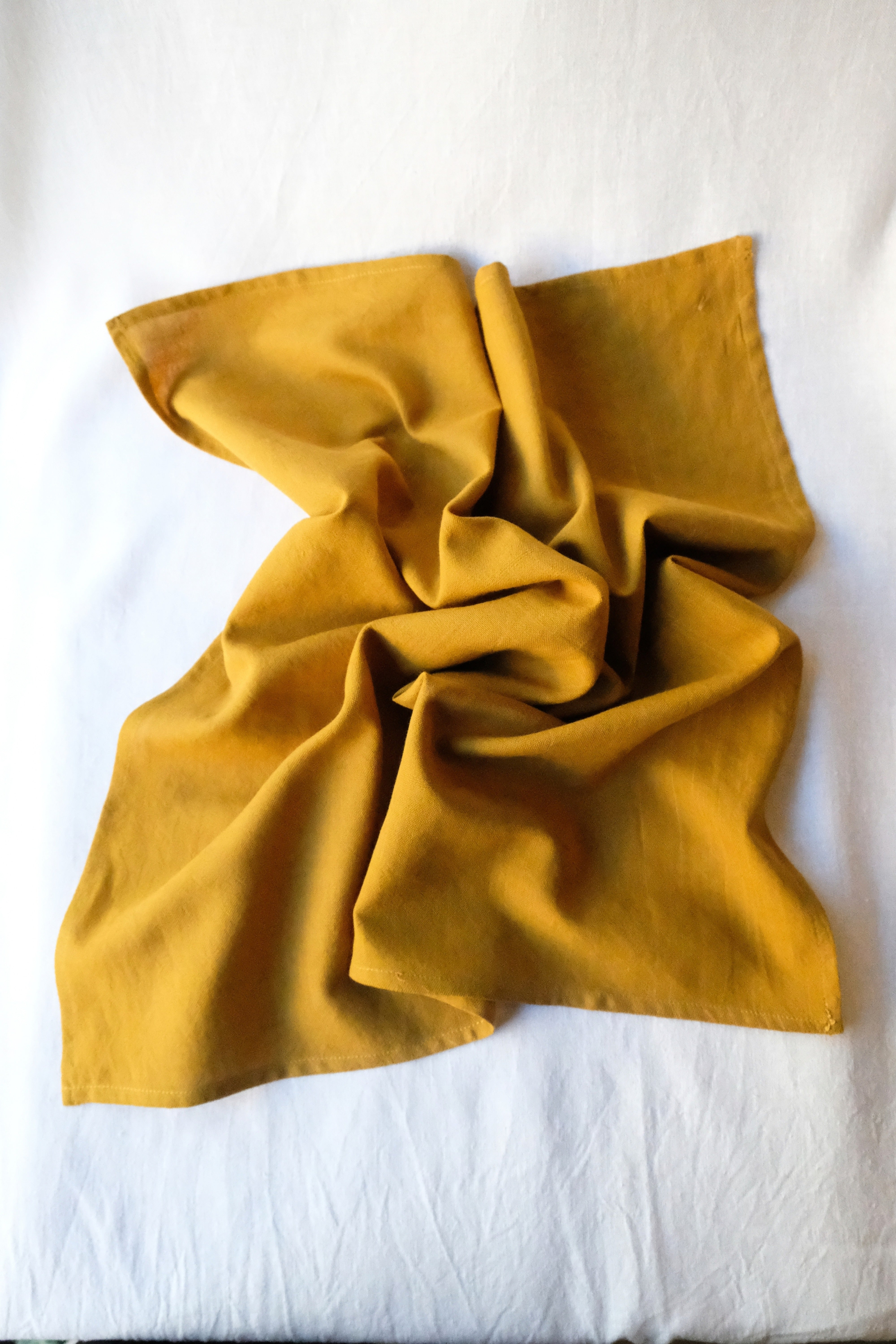 Cotton Bandana Dupatti Mustard Yellow