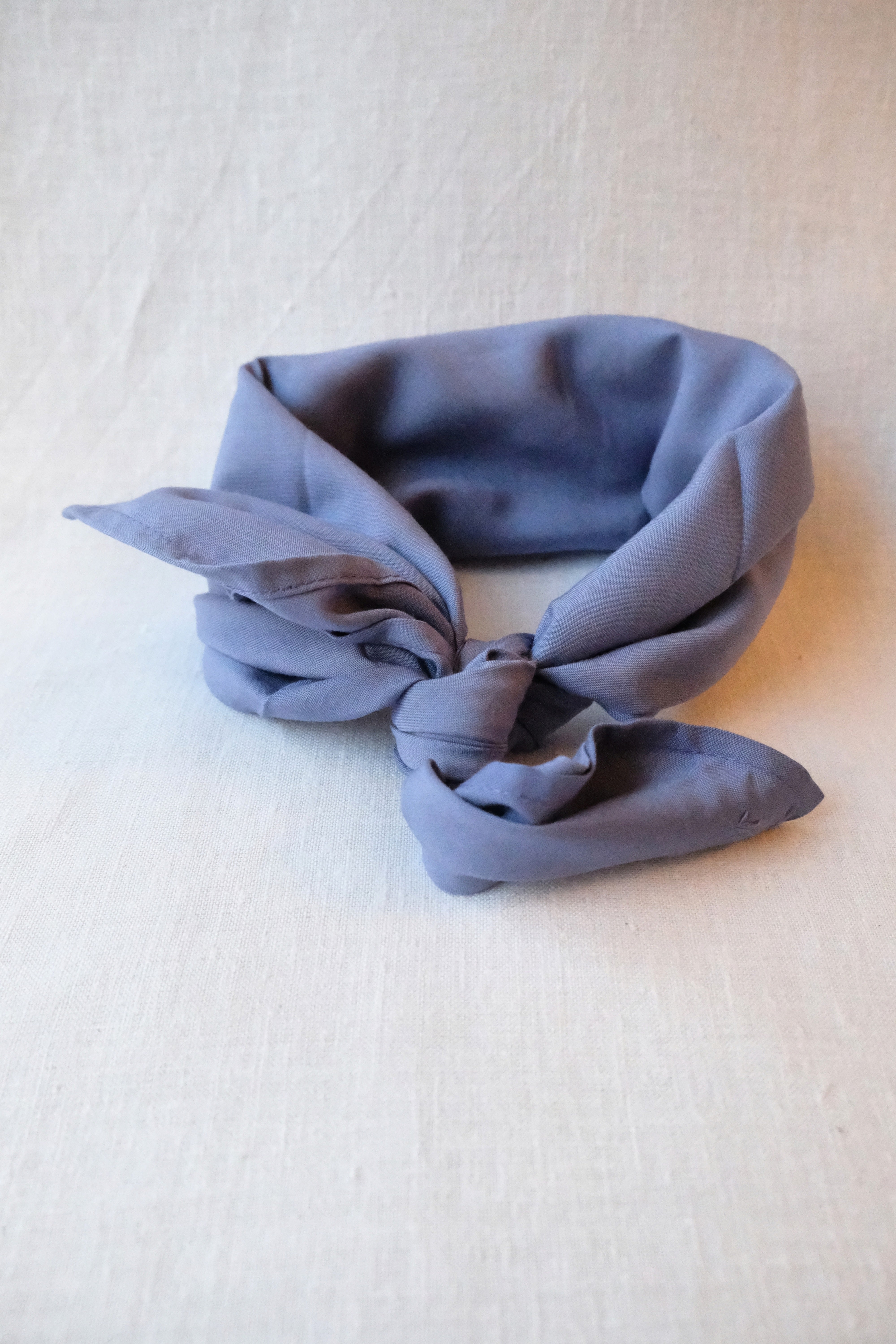 Viskose Bandana Dupatti Rauchblau