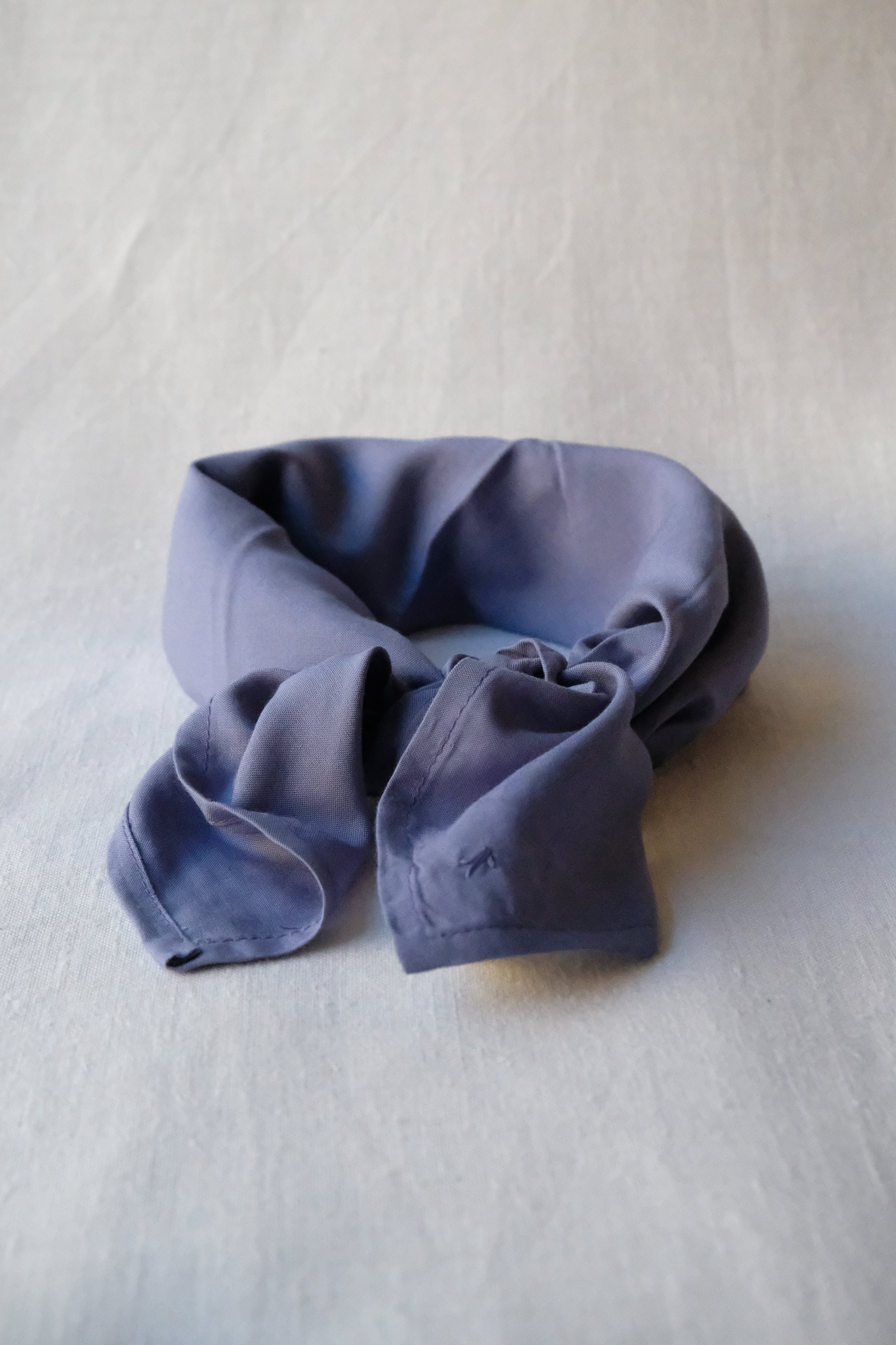 Viskose Halstuch Dupatti Rauchblau