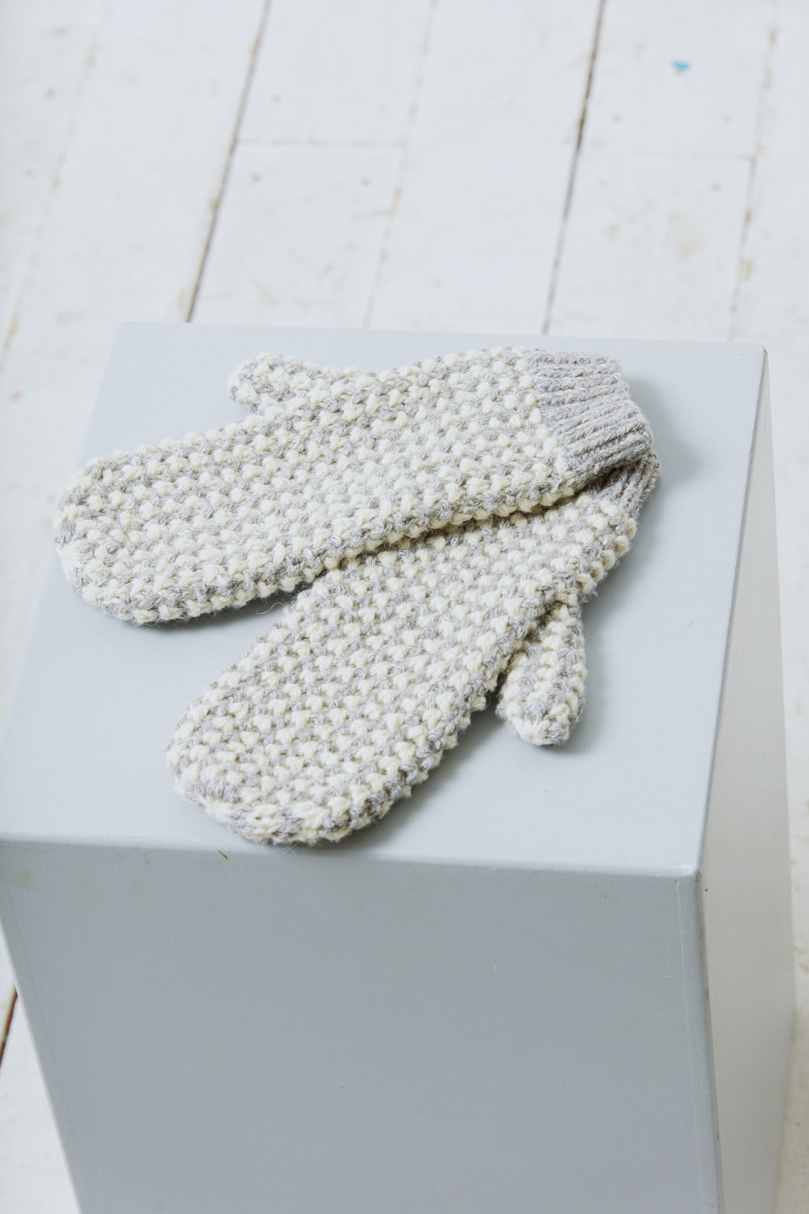 Baby Alpaca Mitten Gloves Cusco Grey