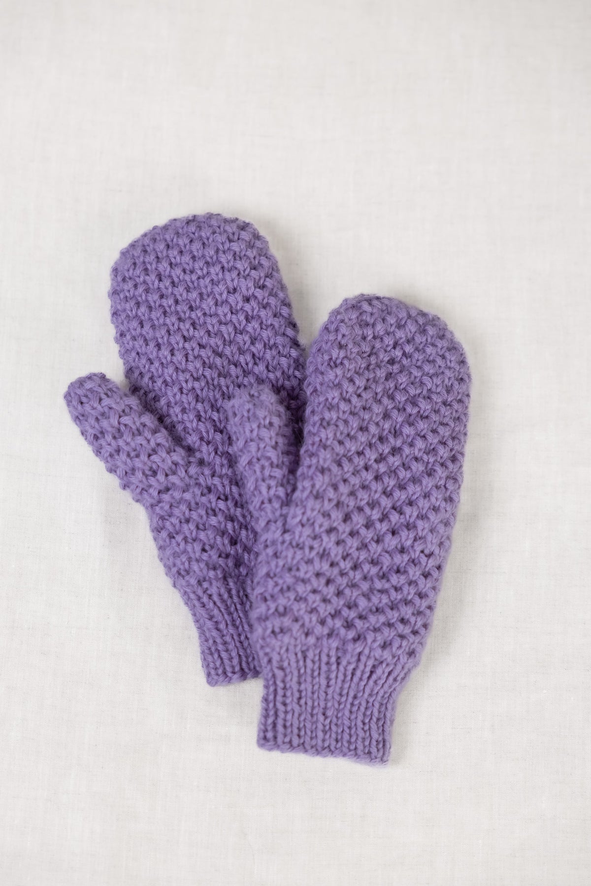 Baby-Alpaka Fäustling Handschuhe Casma Lavendel