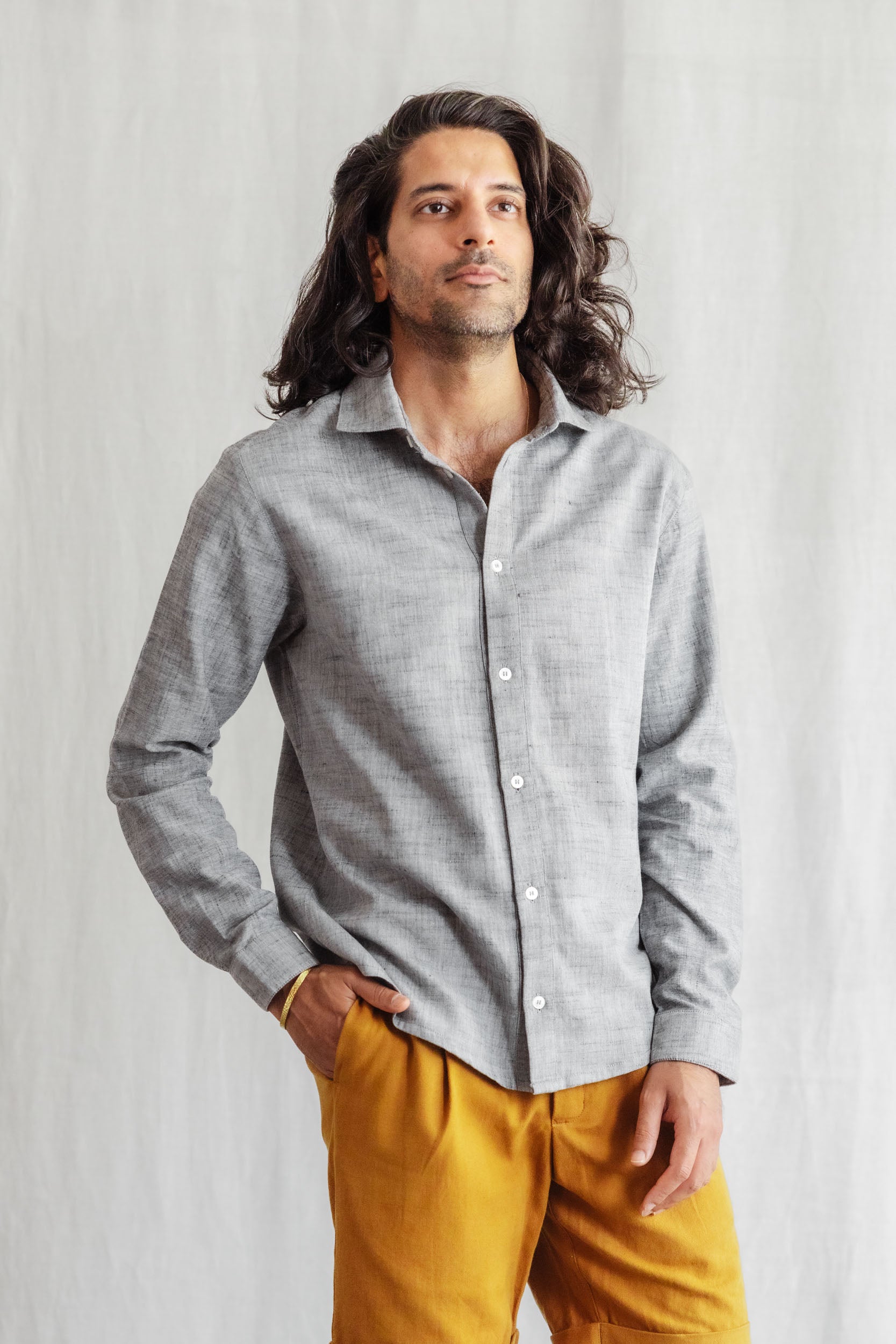 Cotton Shirt Himat Gray