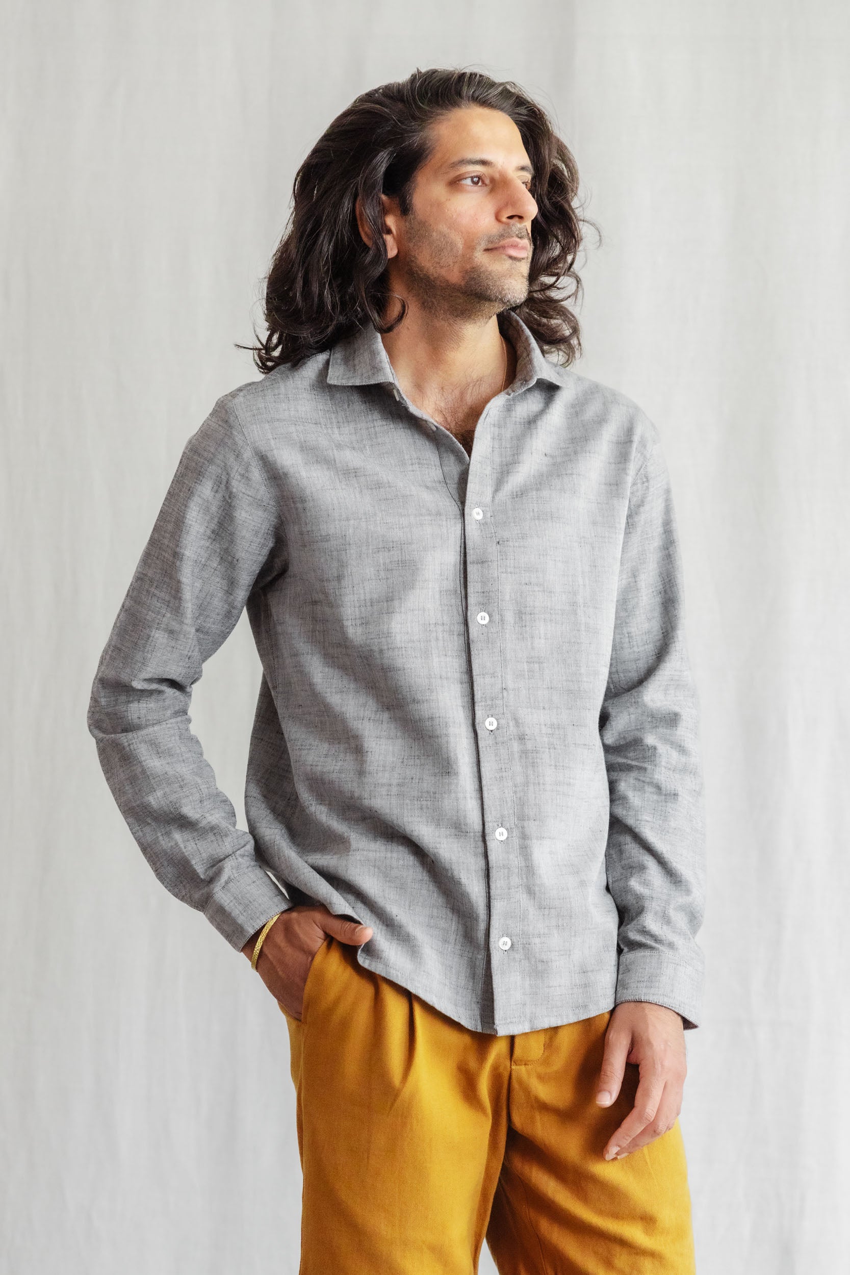 Cotton Shirt Himat Gray