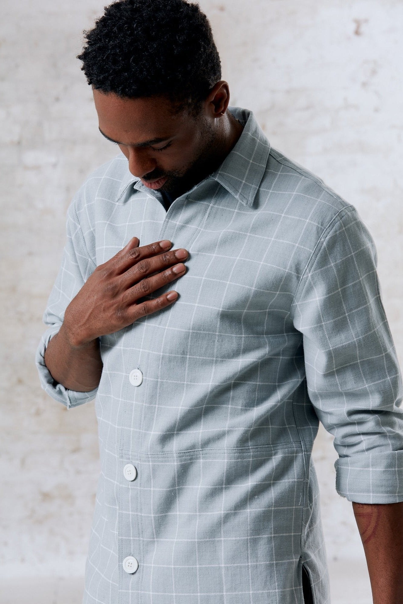 Organic Cotton Shacket Daladal Ice
