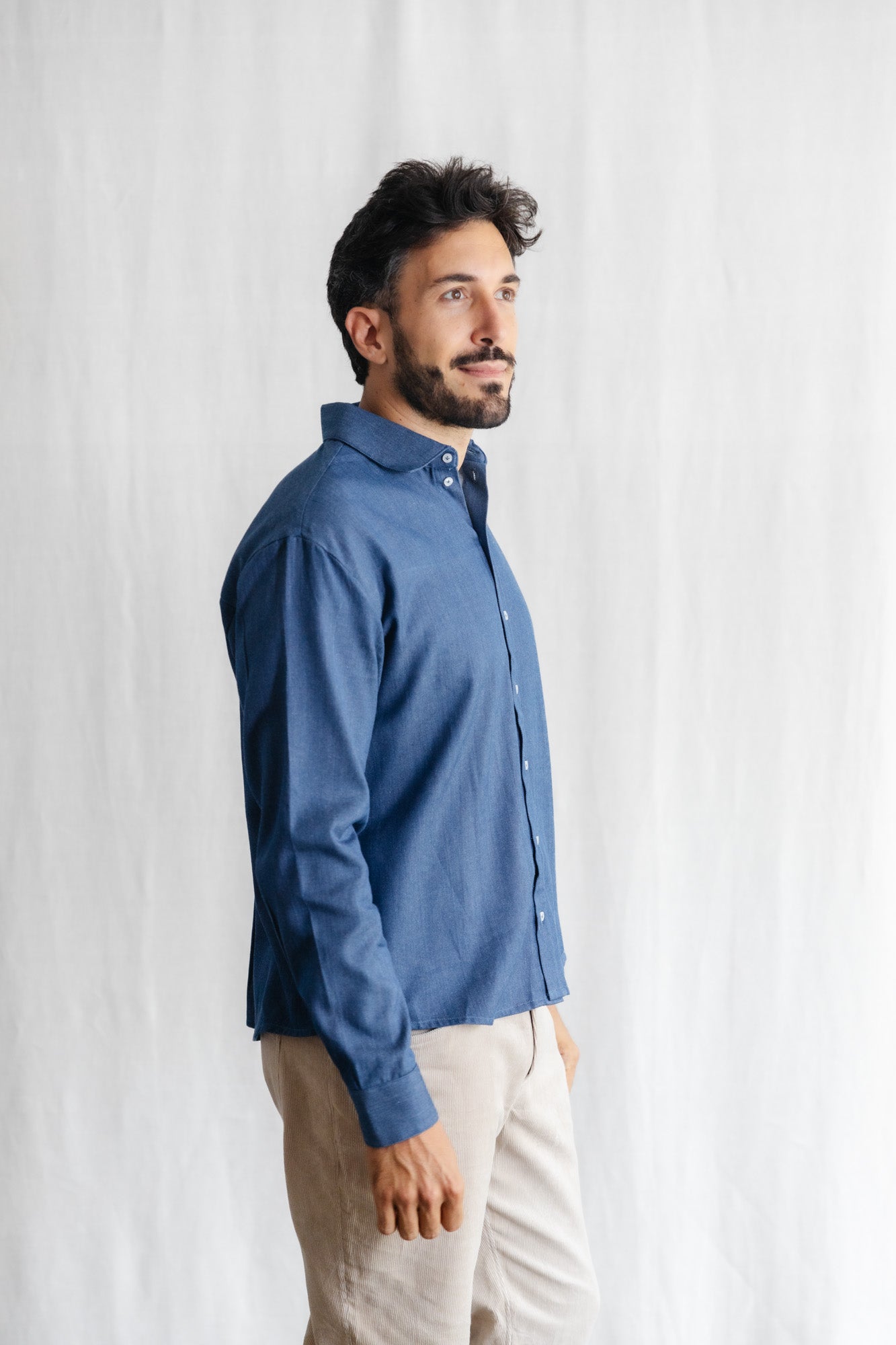 Organic cotton denim shirt Nakshita Denim