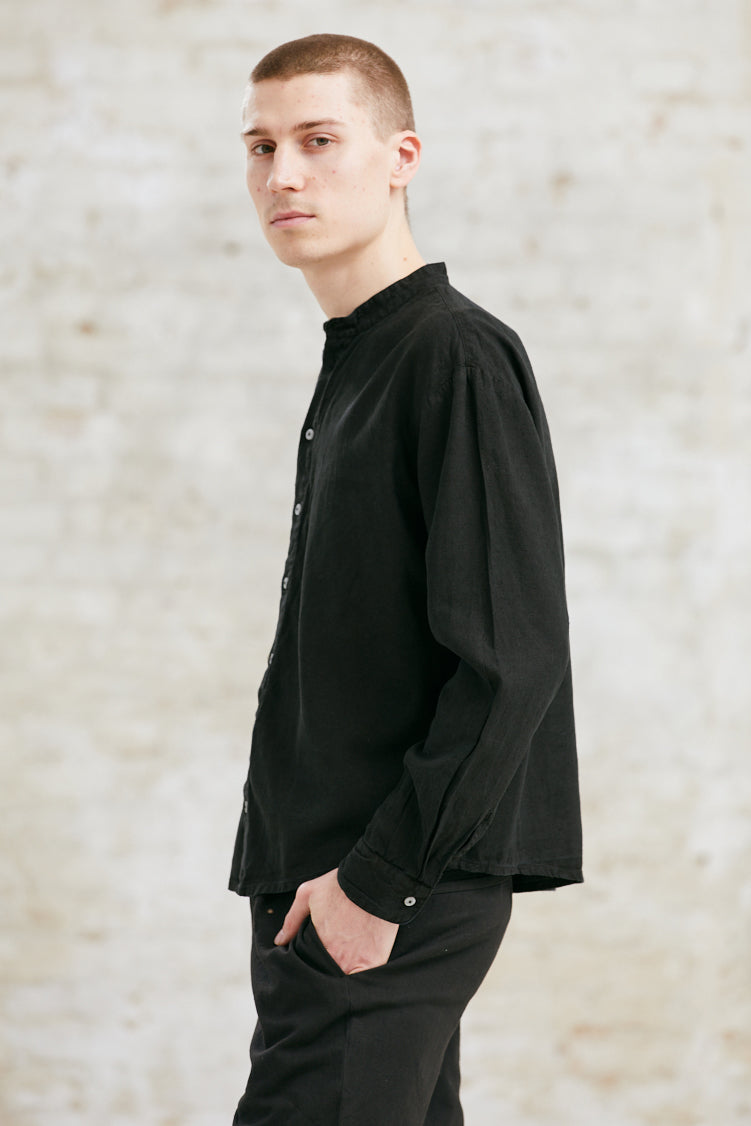 Organic Cotton Shirt Harish Black