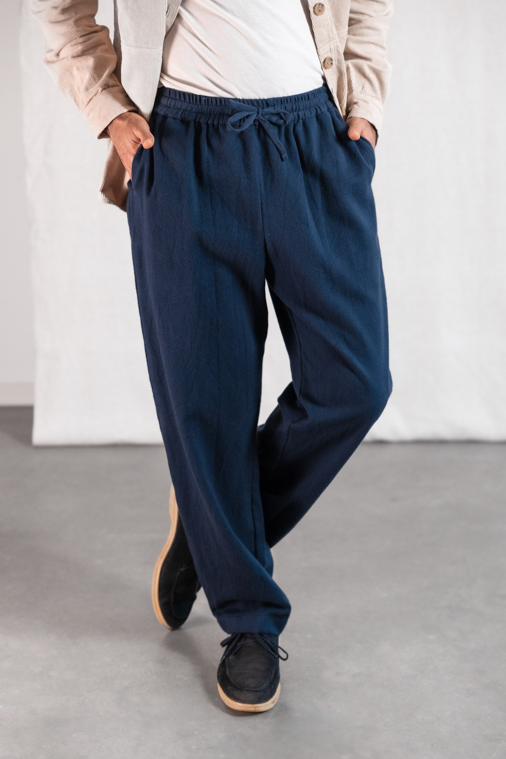 Bio-Baumwoll Hose Jhan Blau-Grau