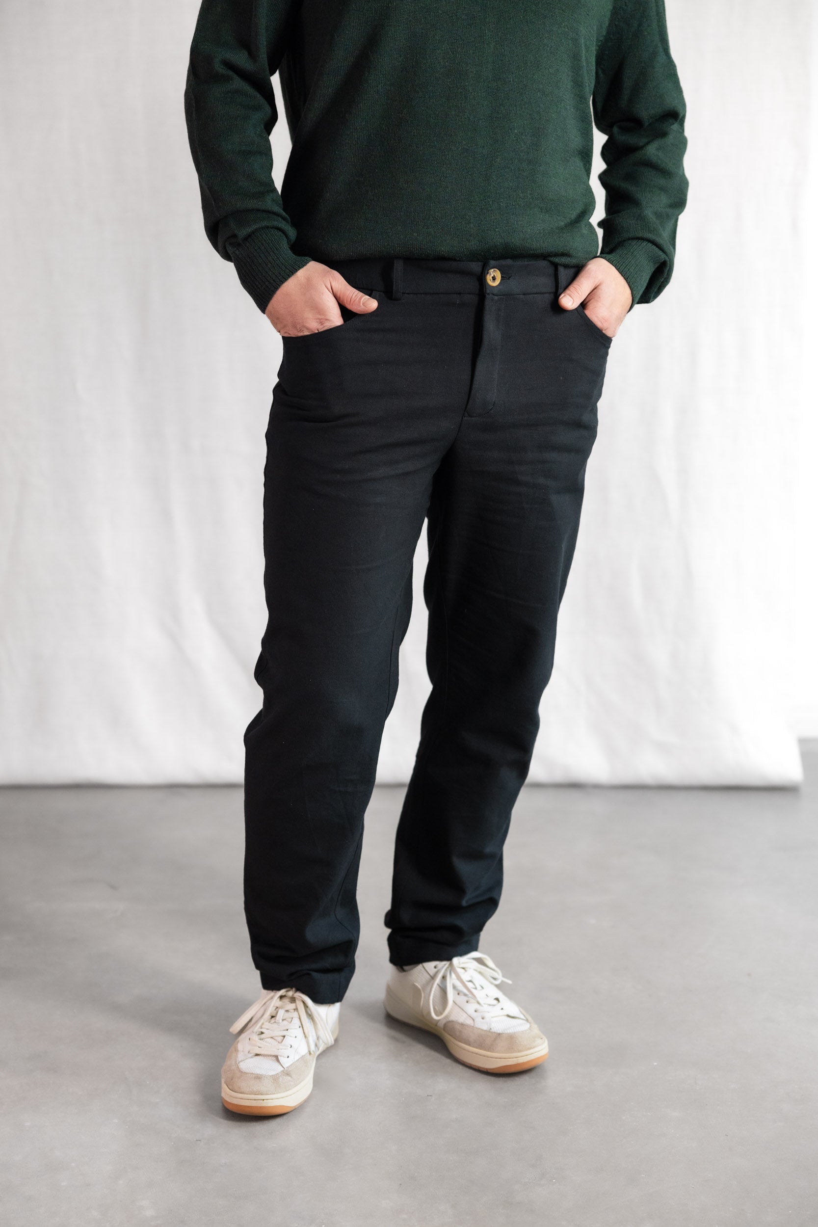 Bio-Baumwoll Hose Prakrit Schwarz