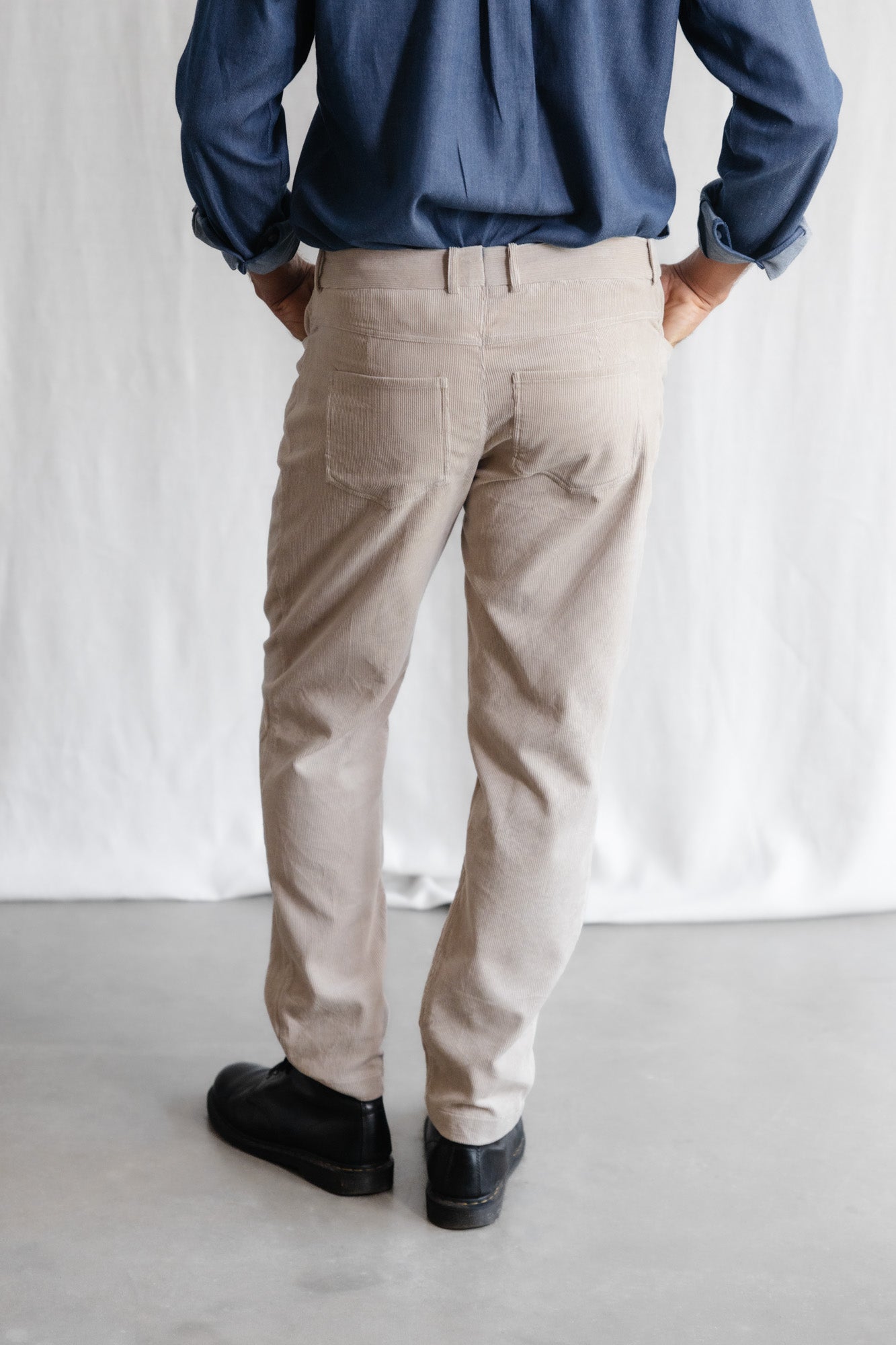 Organic Cotton Corduroy Pants Prakrit Beige