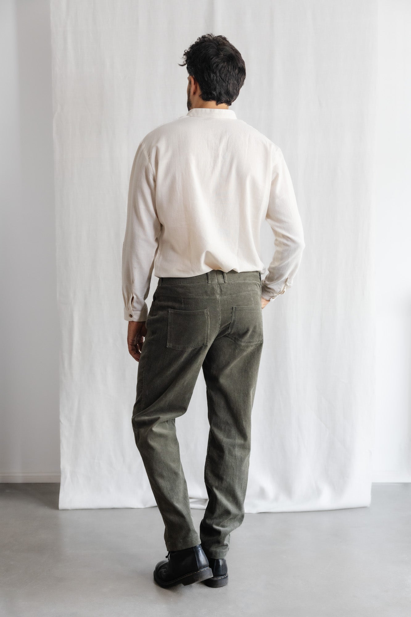 Organic Cotton Corduroy Pants Prakrit Pistachio
