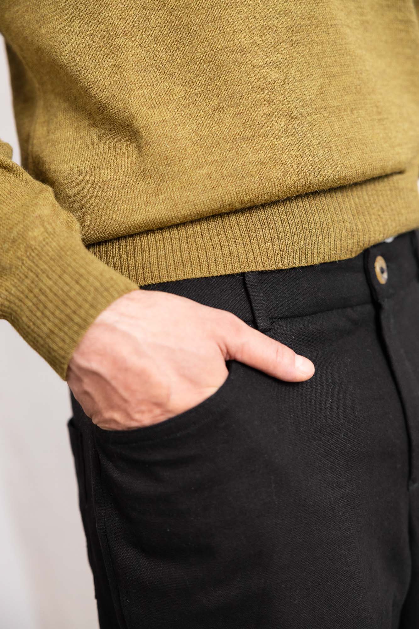 Bio-Baumwoll Hose Prakrit Schwarz