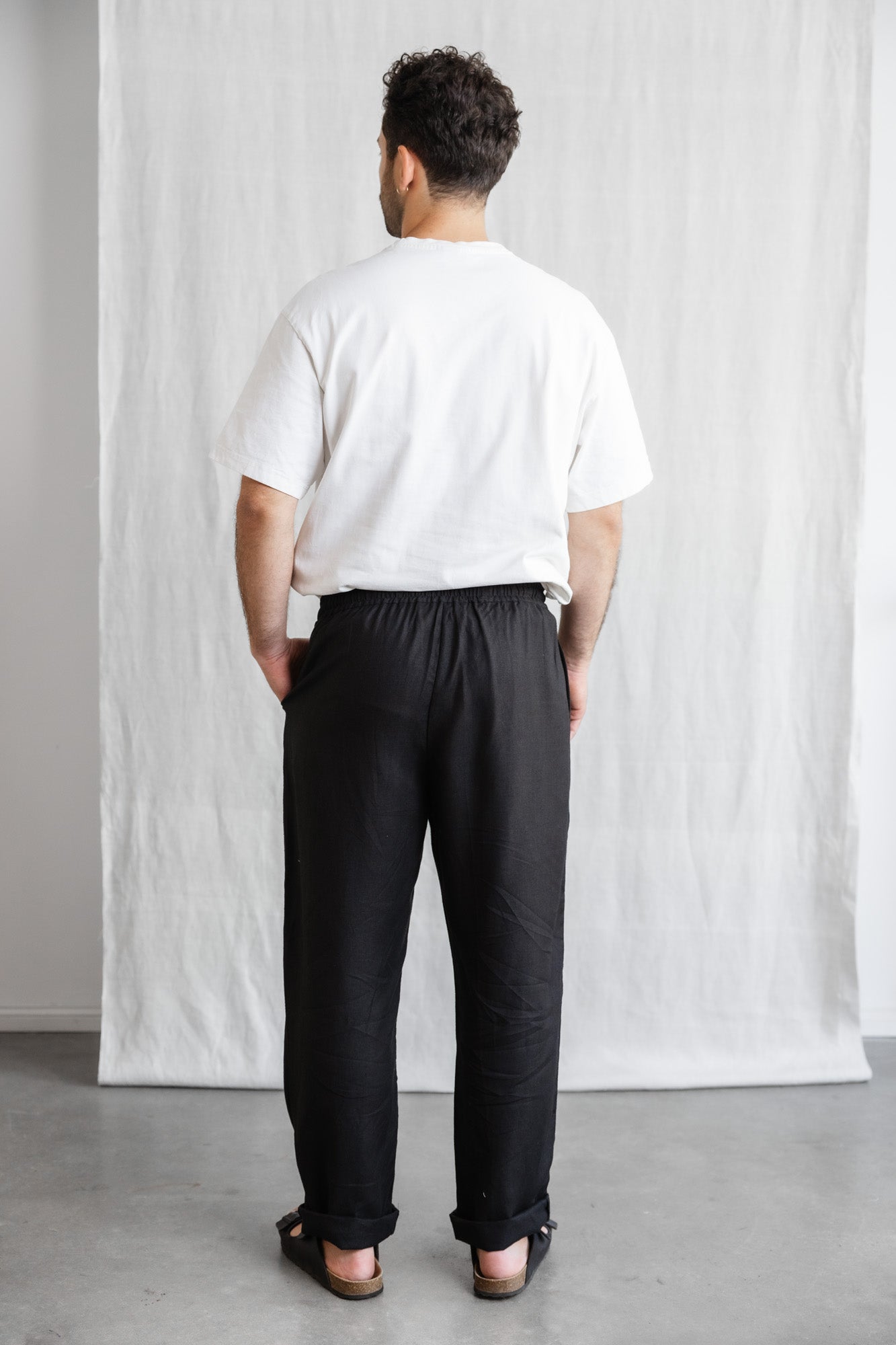 Hemp/Tencel Pants Jhan Black