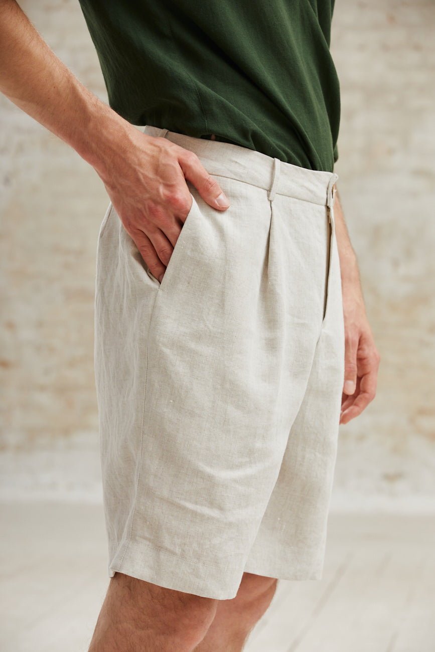 Hemp Shorts Heet Greige