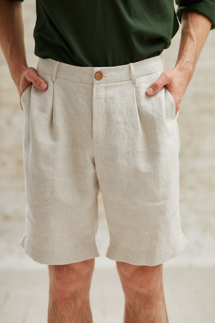 Hemp Shorts Heet Greige