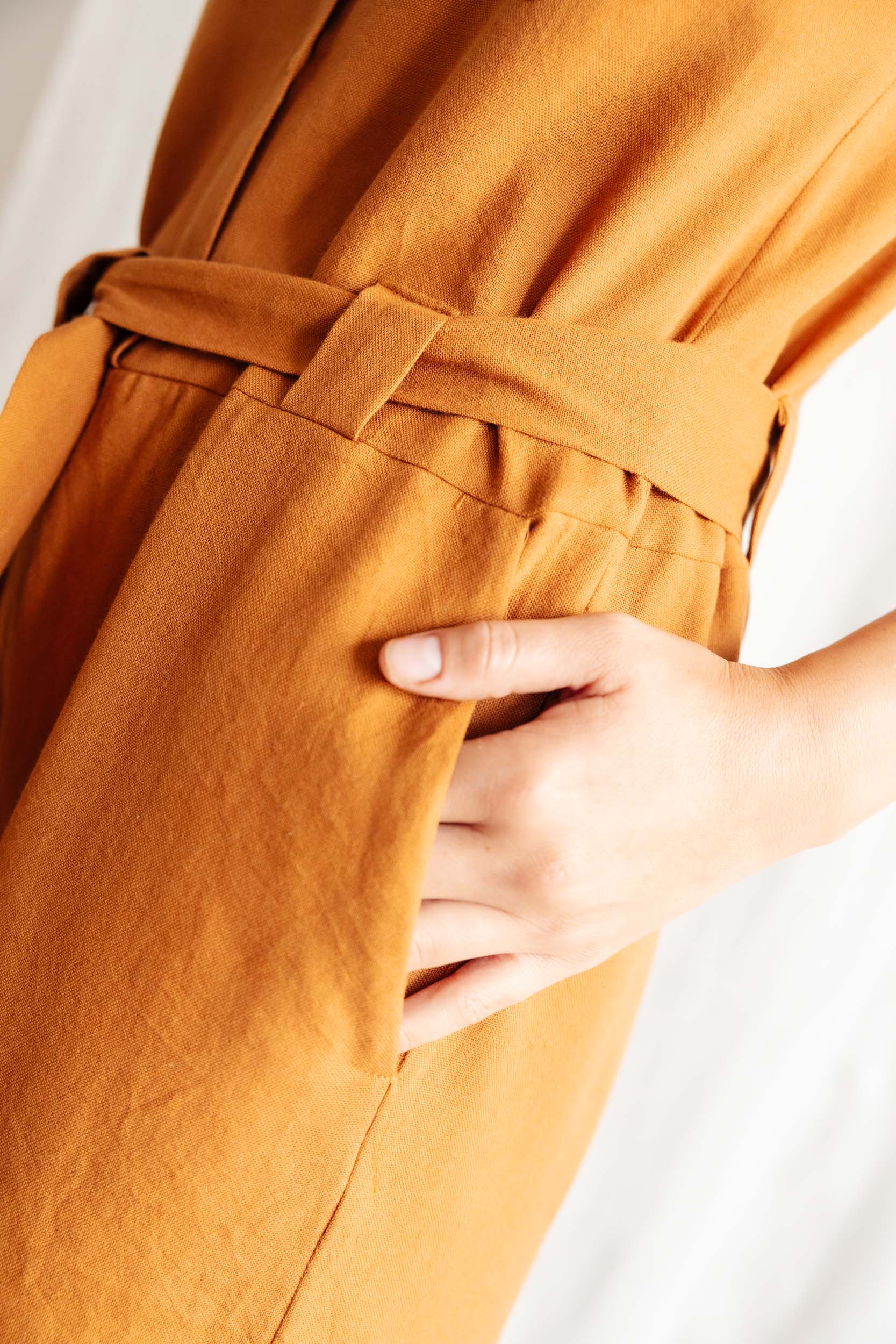 Cotton Jumpsuit Daksha Hazelnut