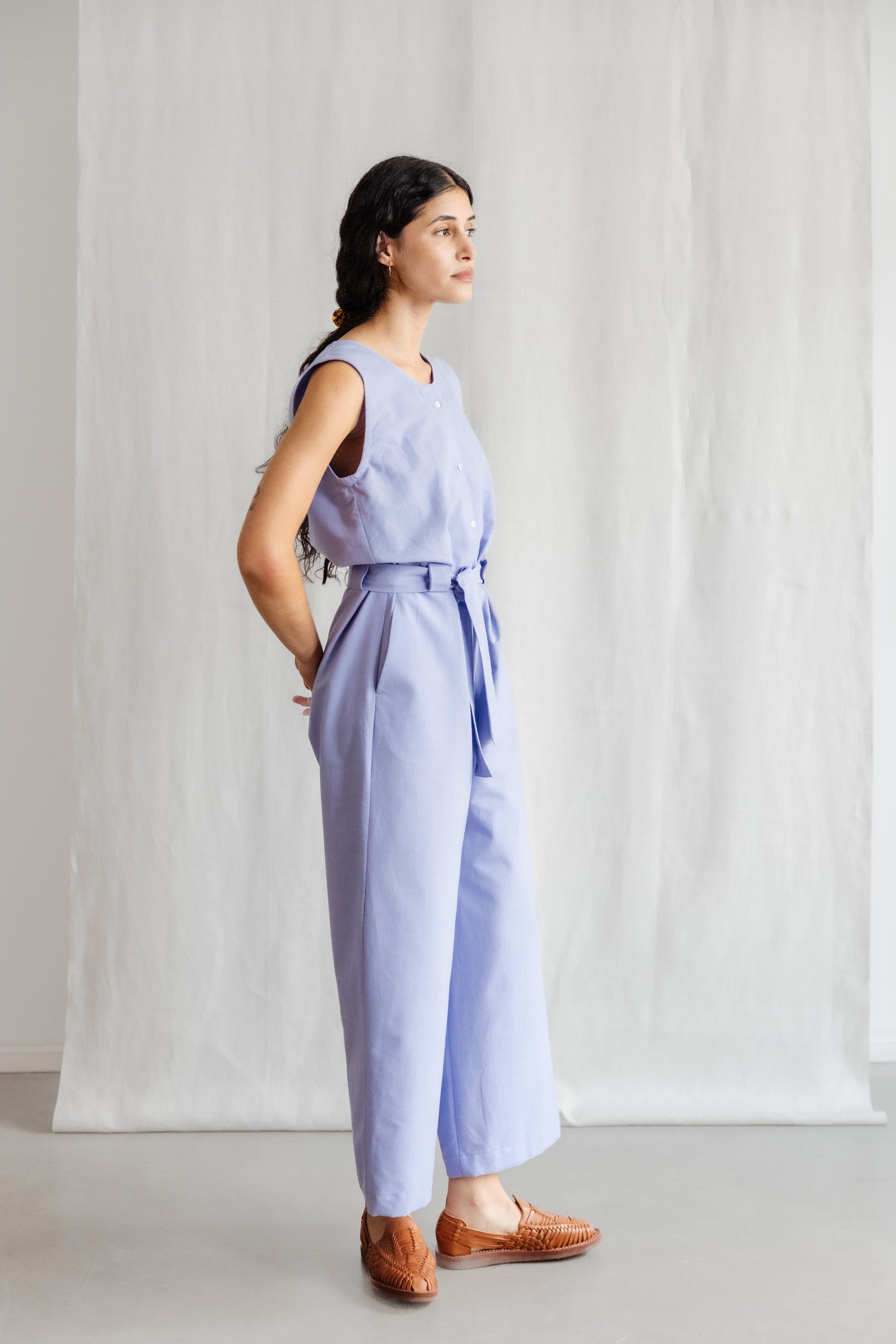 Bio-Baumwoll Jumpsuit Daksha Lila