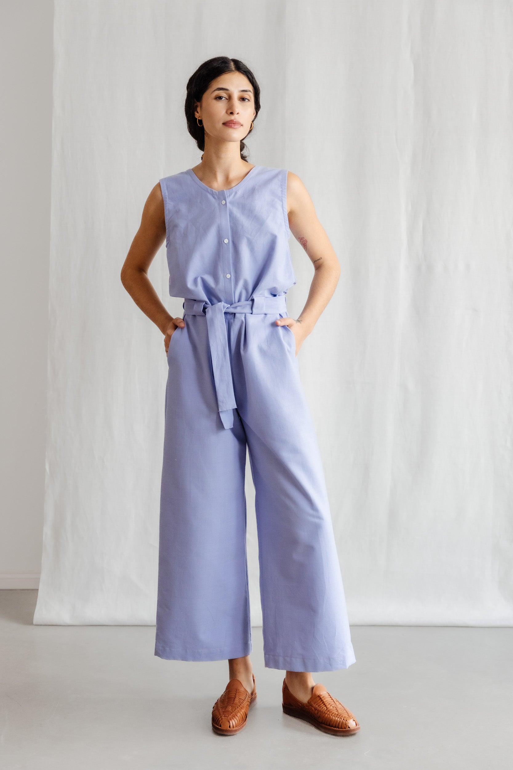 Bio-Baumwoll Jumpsuit Daksha Lila