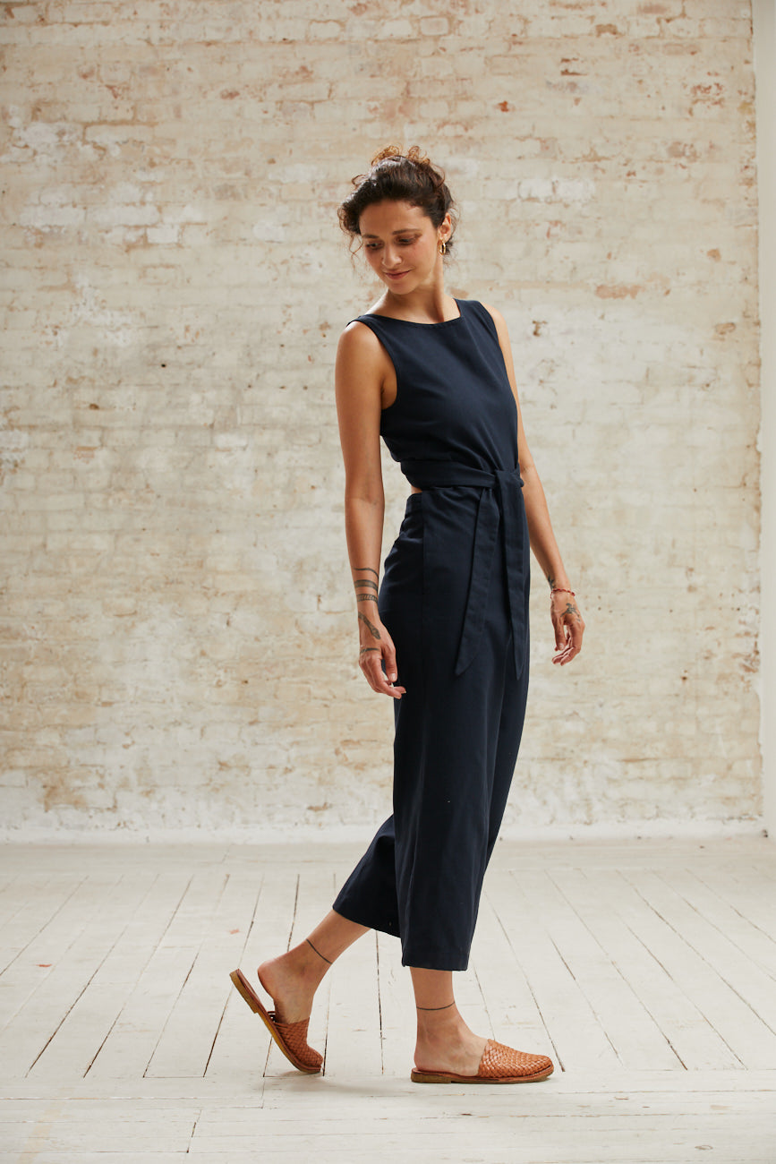 Bio-Baumwoll Jumpsuit Anusha Schwarz