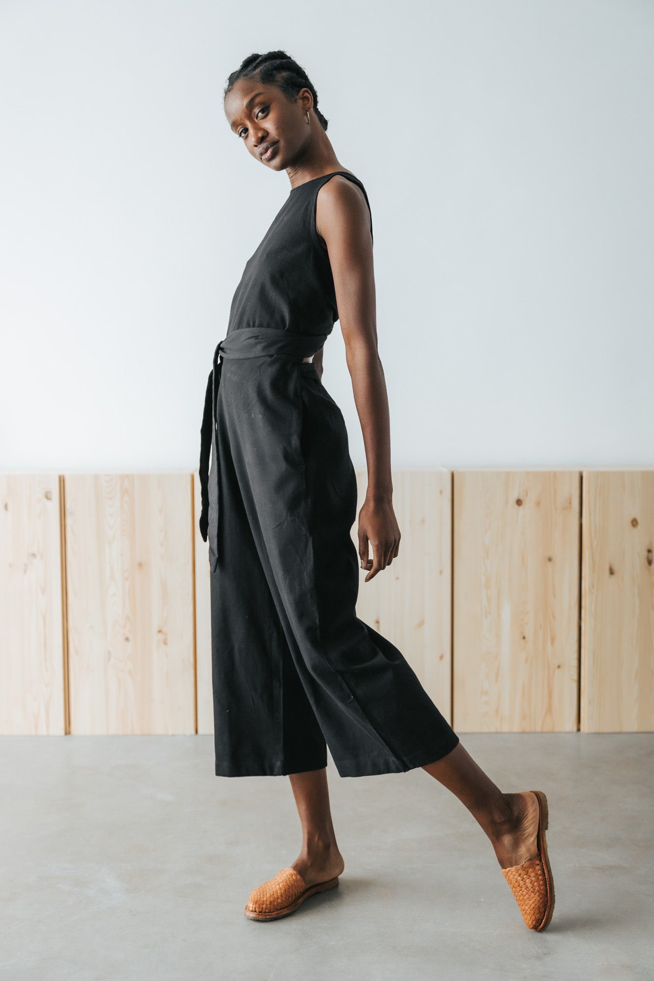 Hemp/Tencel Jumpsuit Anusha Black