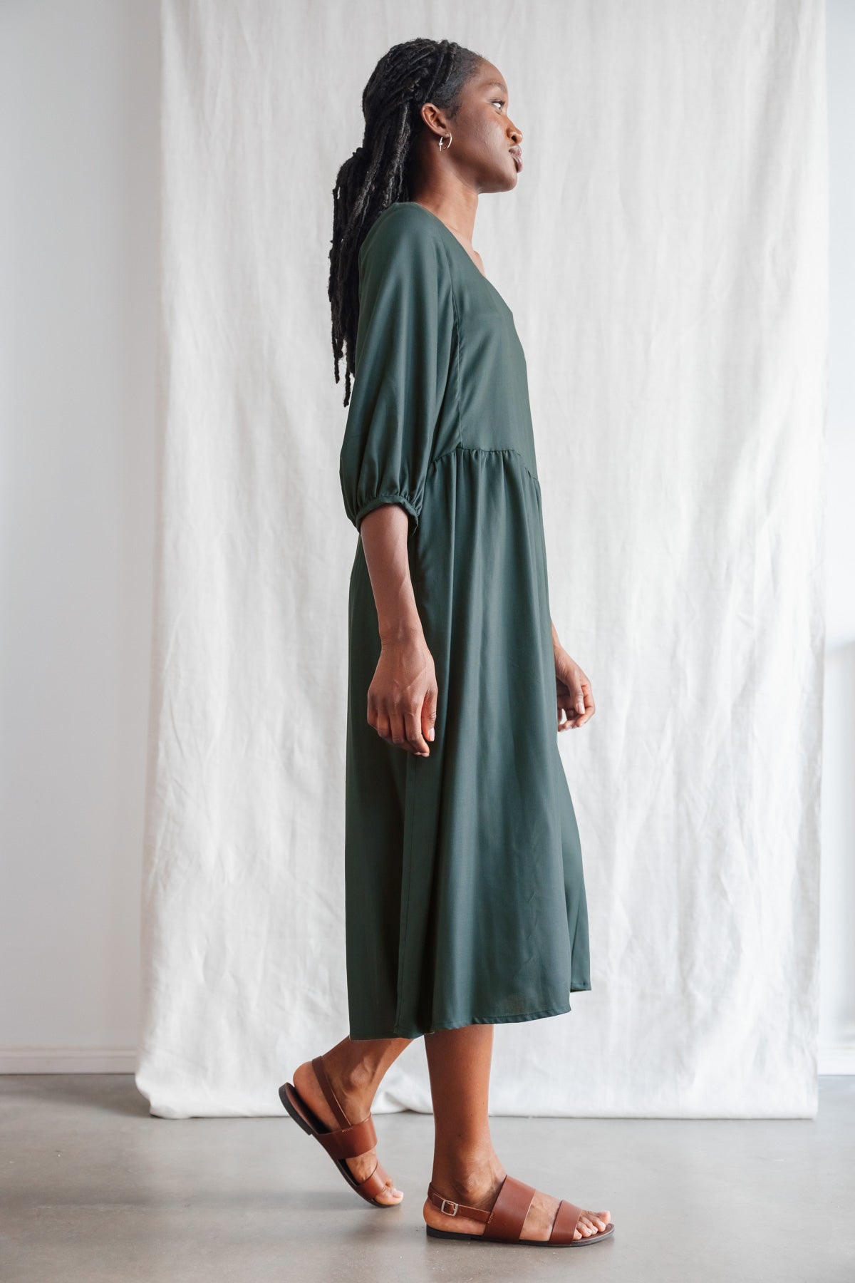 Modal Dress Rachana Forest Green