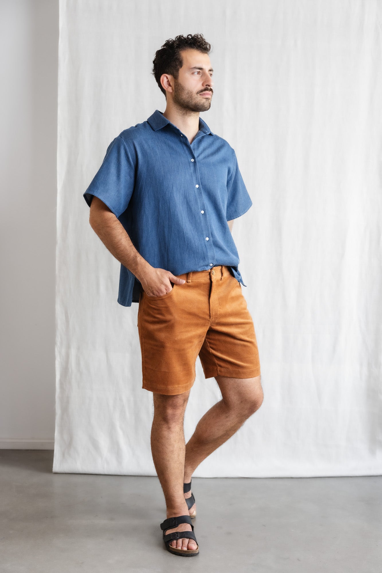 Bio-Baumwollcord Shorts Gauri Zimt