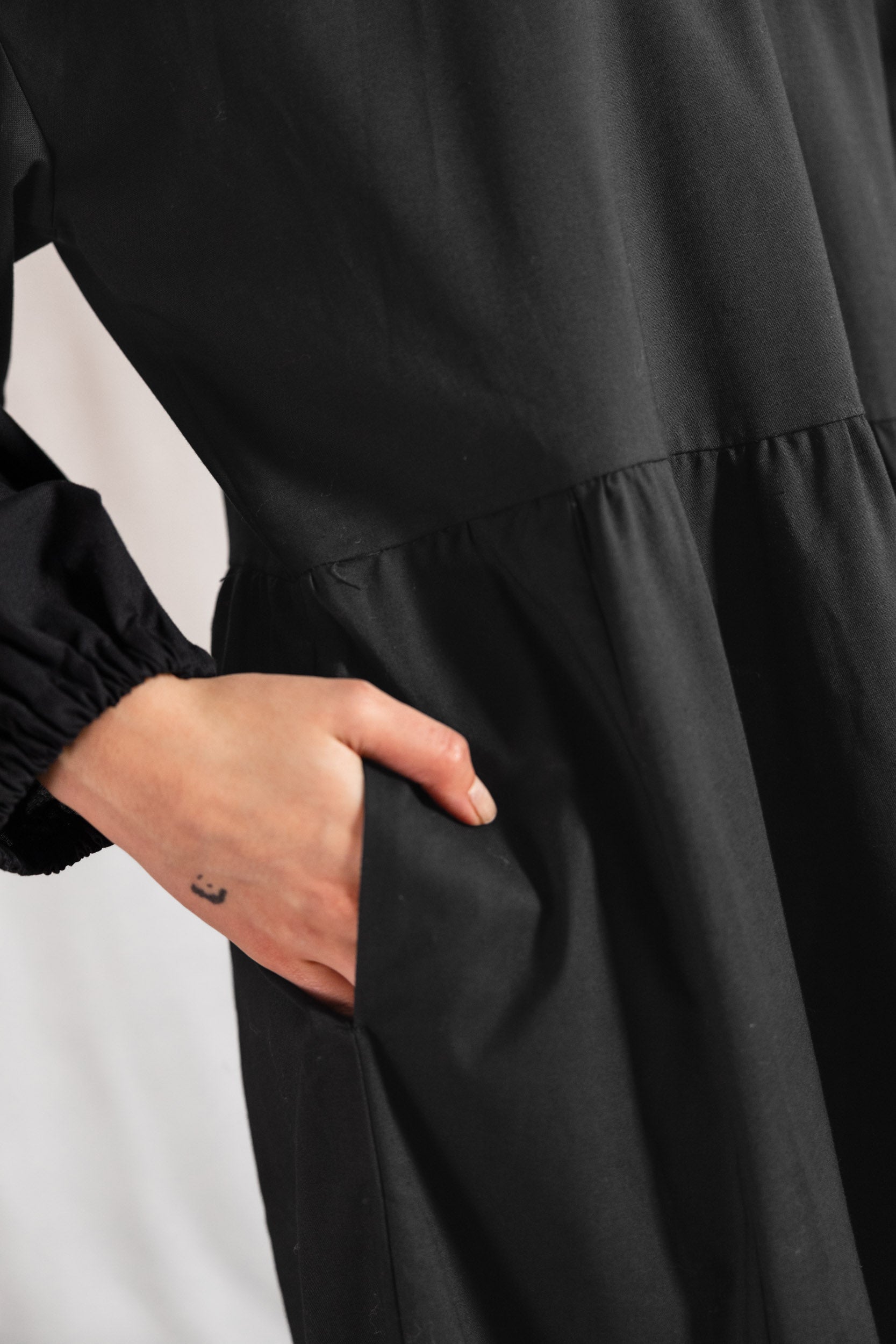 Bio-Baumwoll Kleid Savera Schwarz