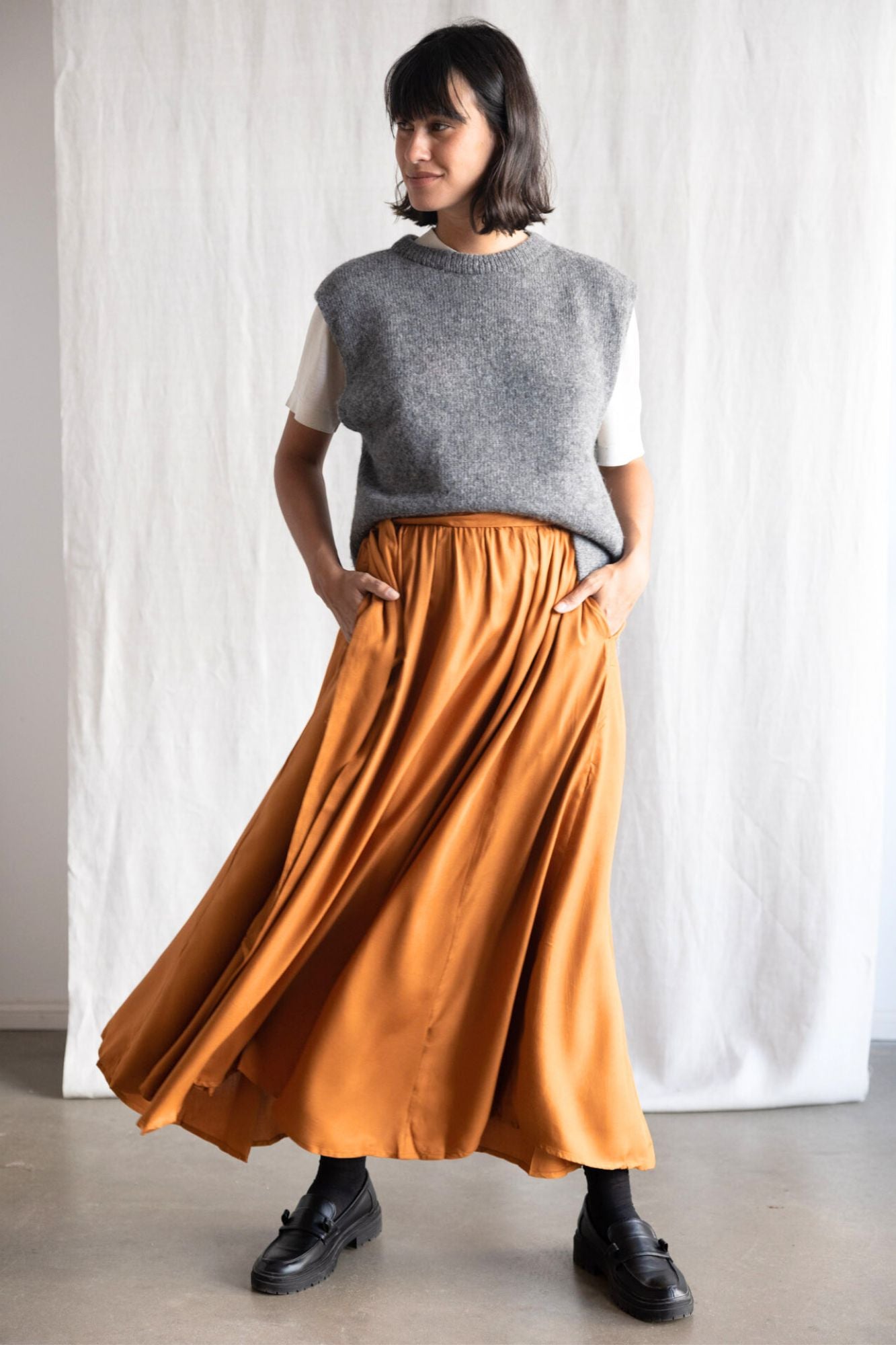 Modal Skirt Sarita Copper