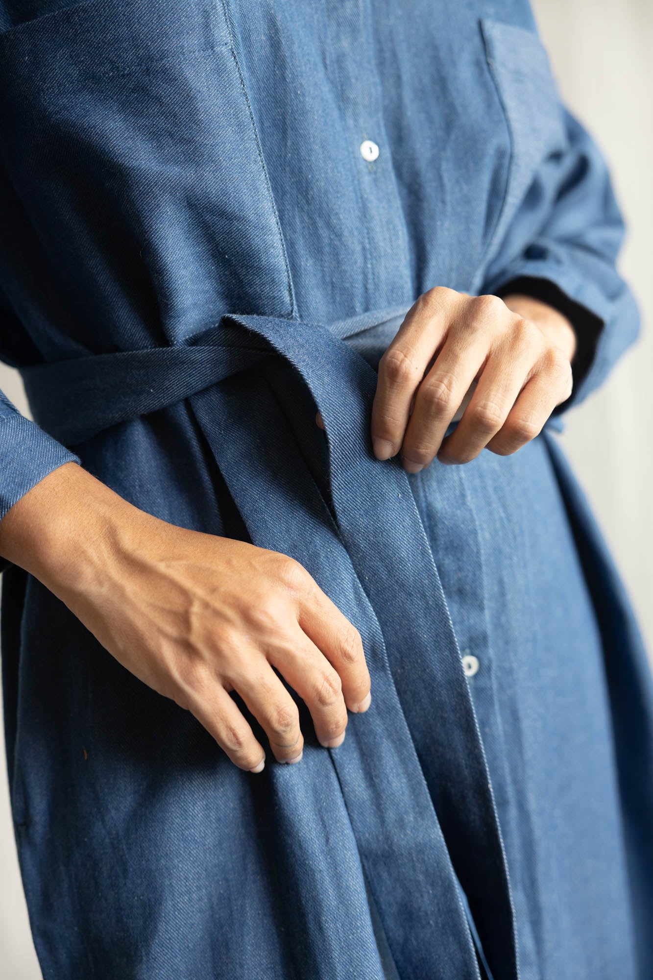 organic cotton denim dress Ananya Denim