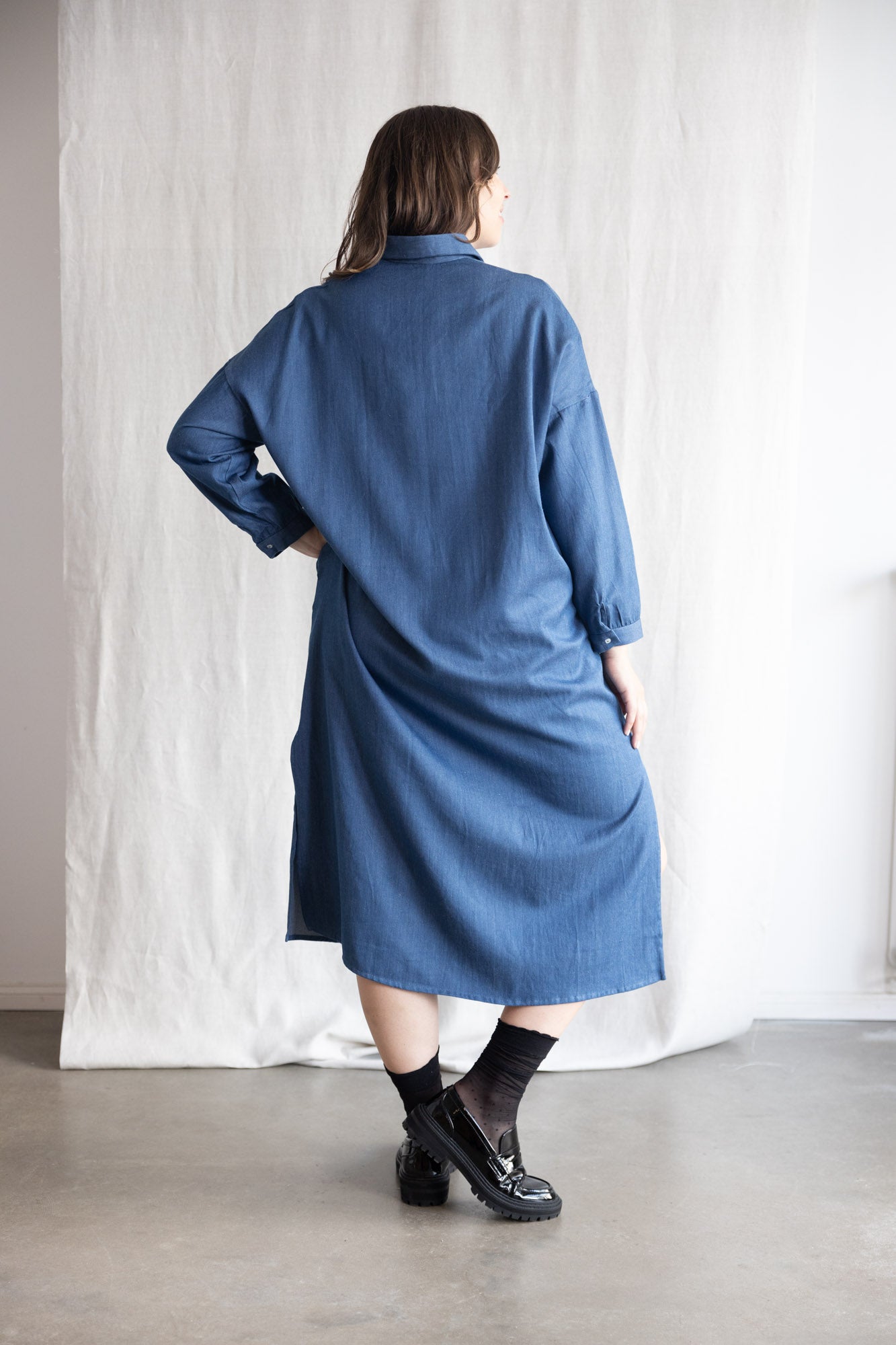 organic cotton denim dress Ananya Denim