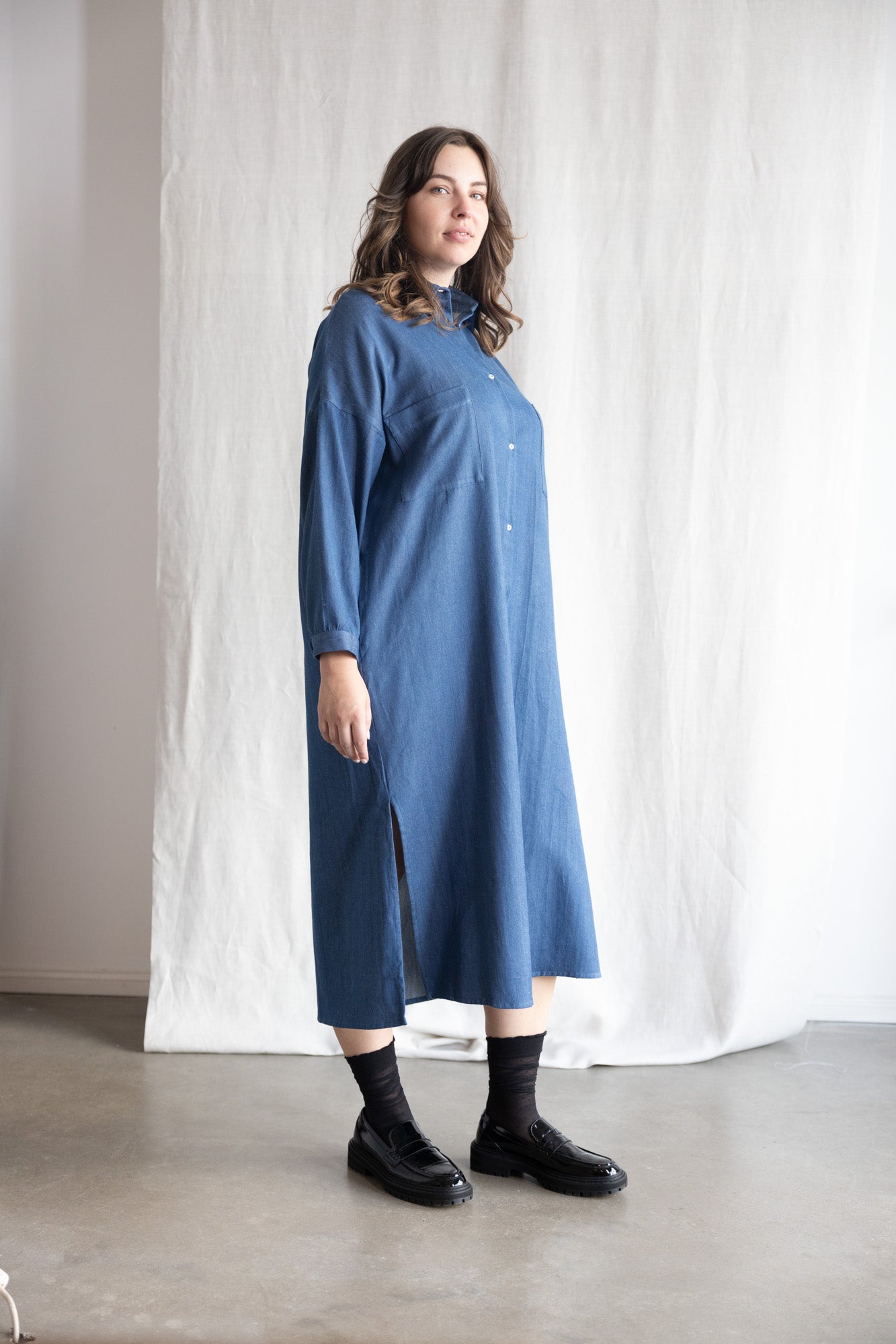 organic cotton denim dress Ananya Denim