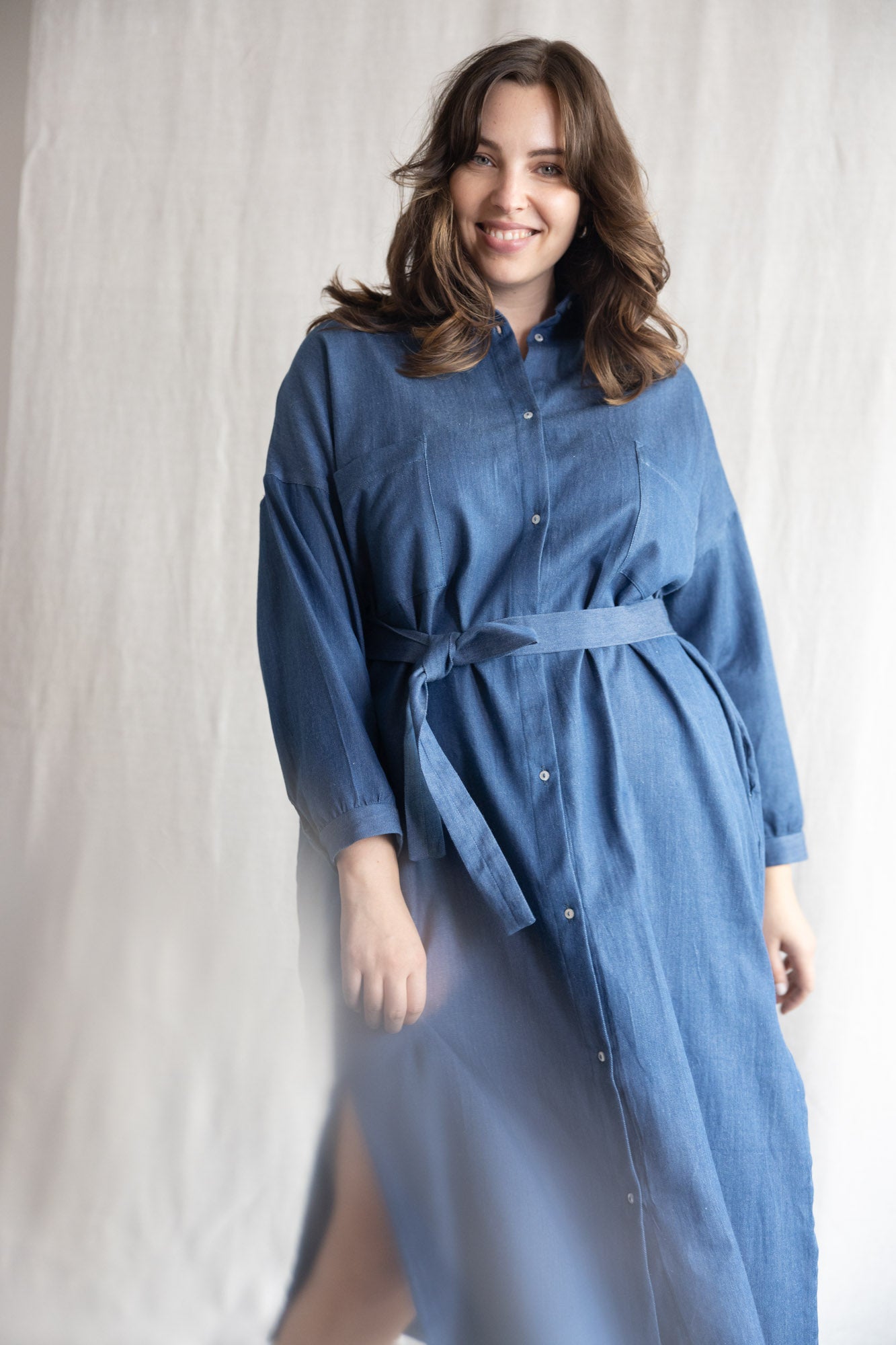 organic cotton denim dress Ananya Denim