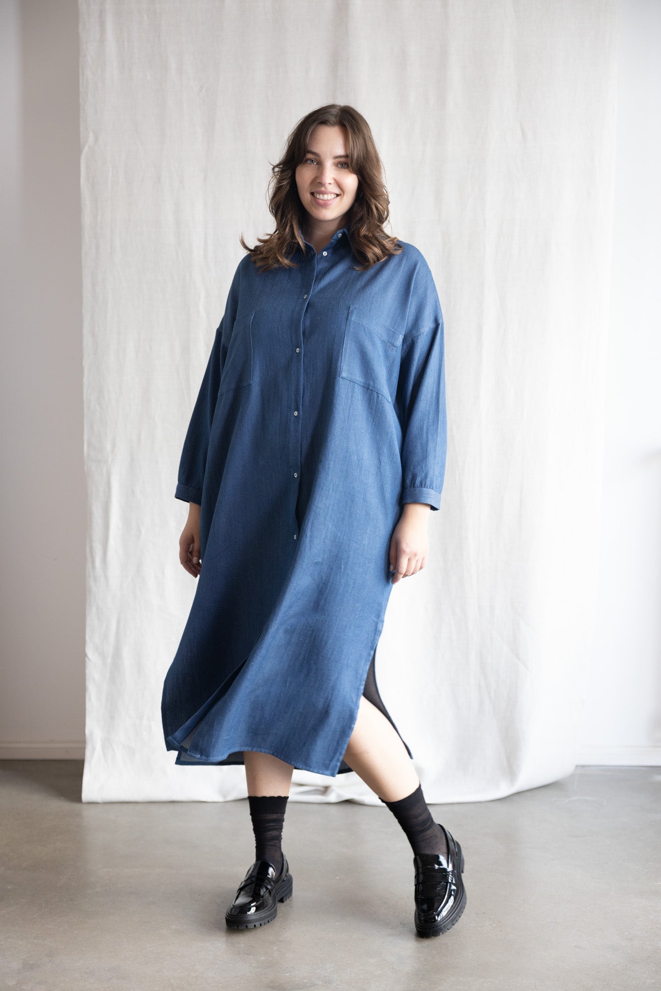 organic cotton denim dress Ananya Denim