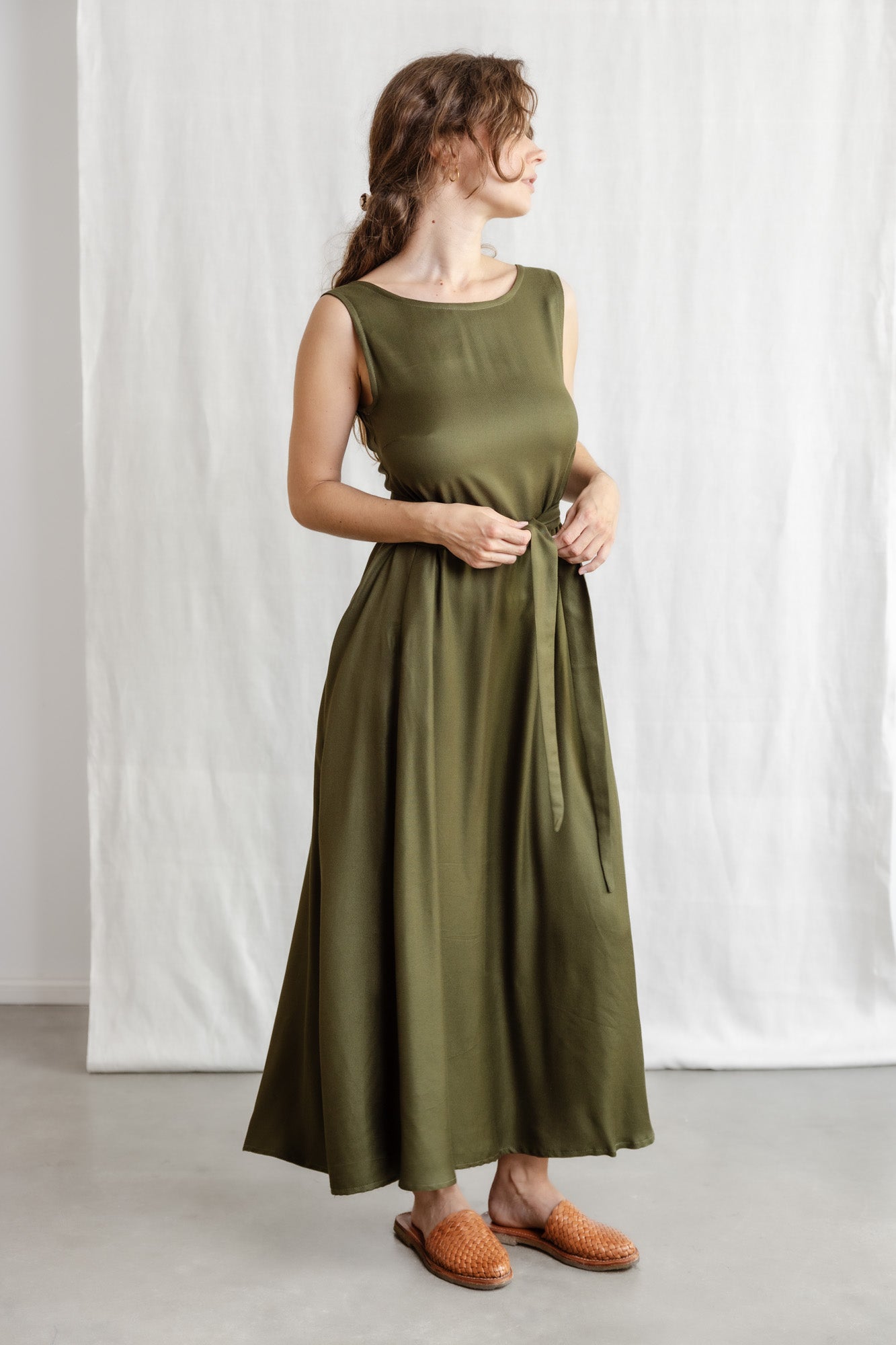 Modal Kleid Khushi Khaki