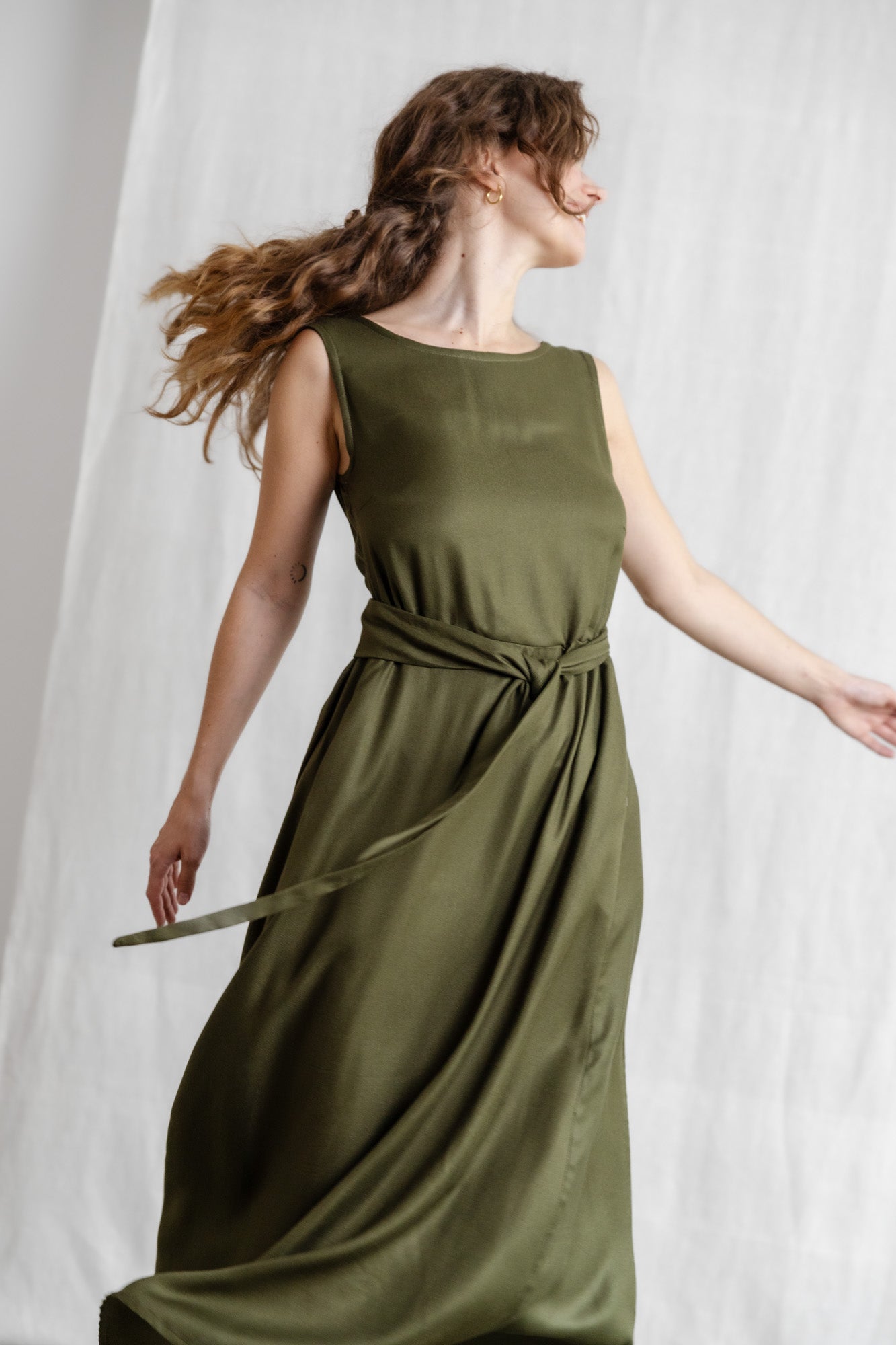 Modal Kleid Khushi Khaki