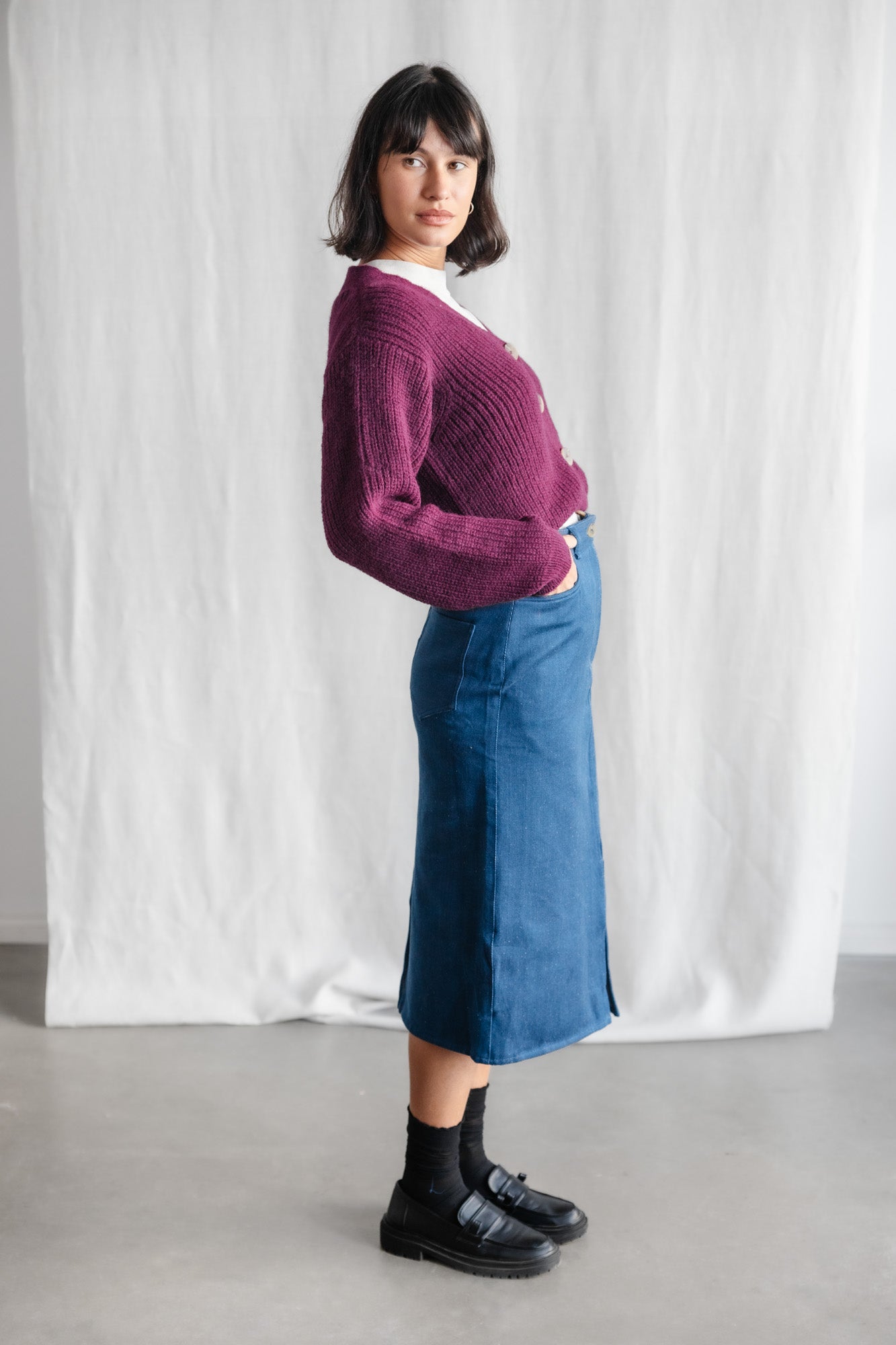 Organic cotton denim skirt Aleena Denim