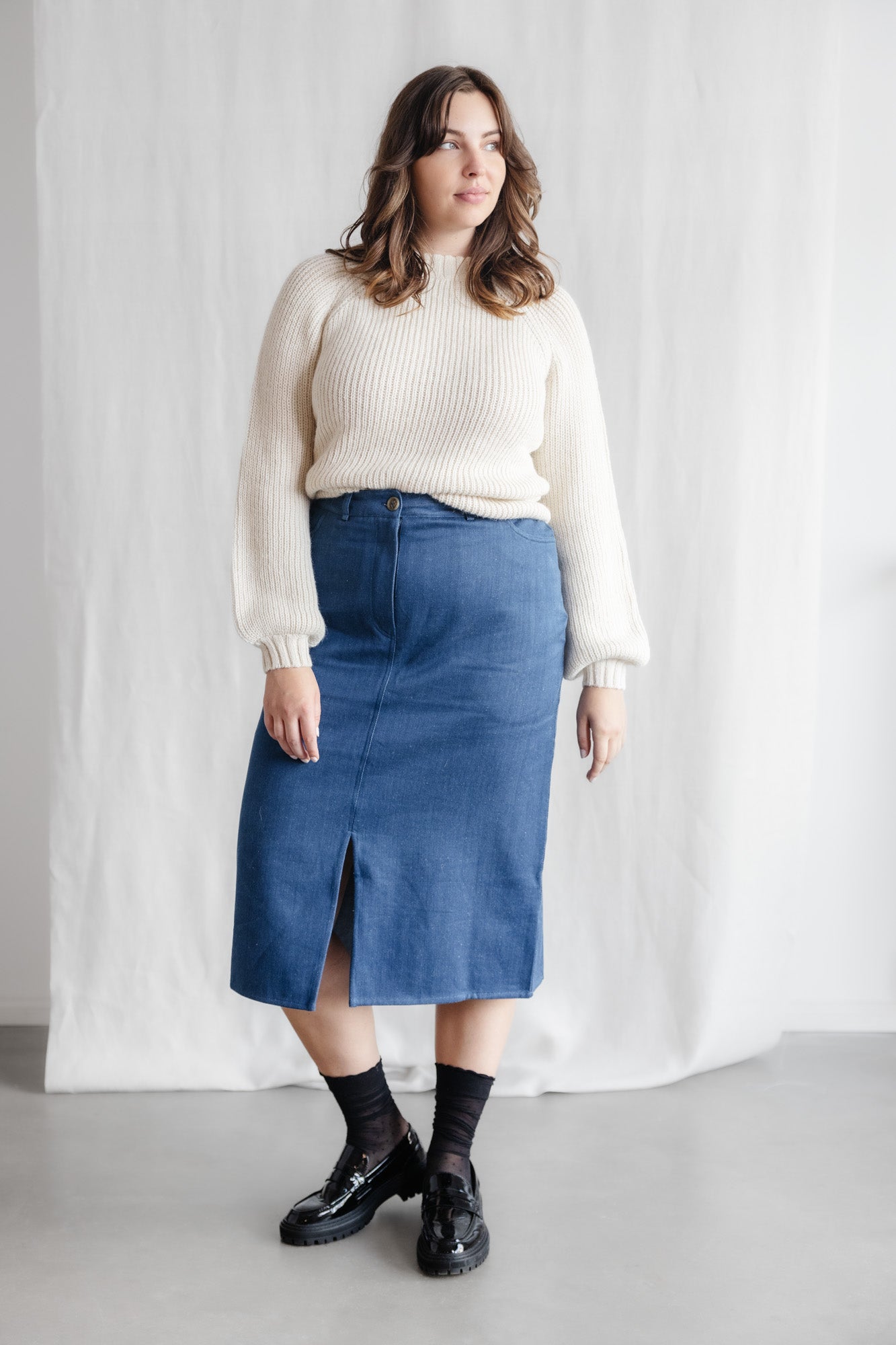 Organic cotton denim skirt Aleena Denim