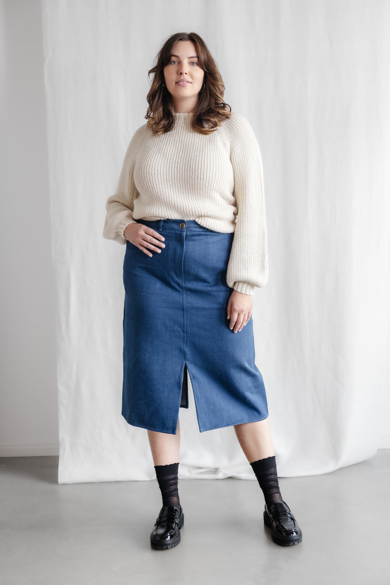 Organic cotton denim skirt Aleena Denim
