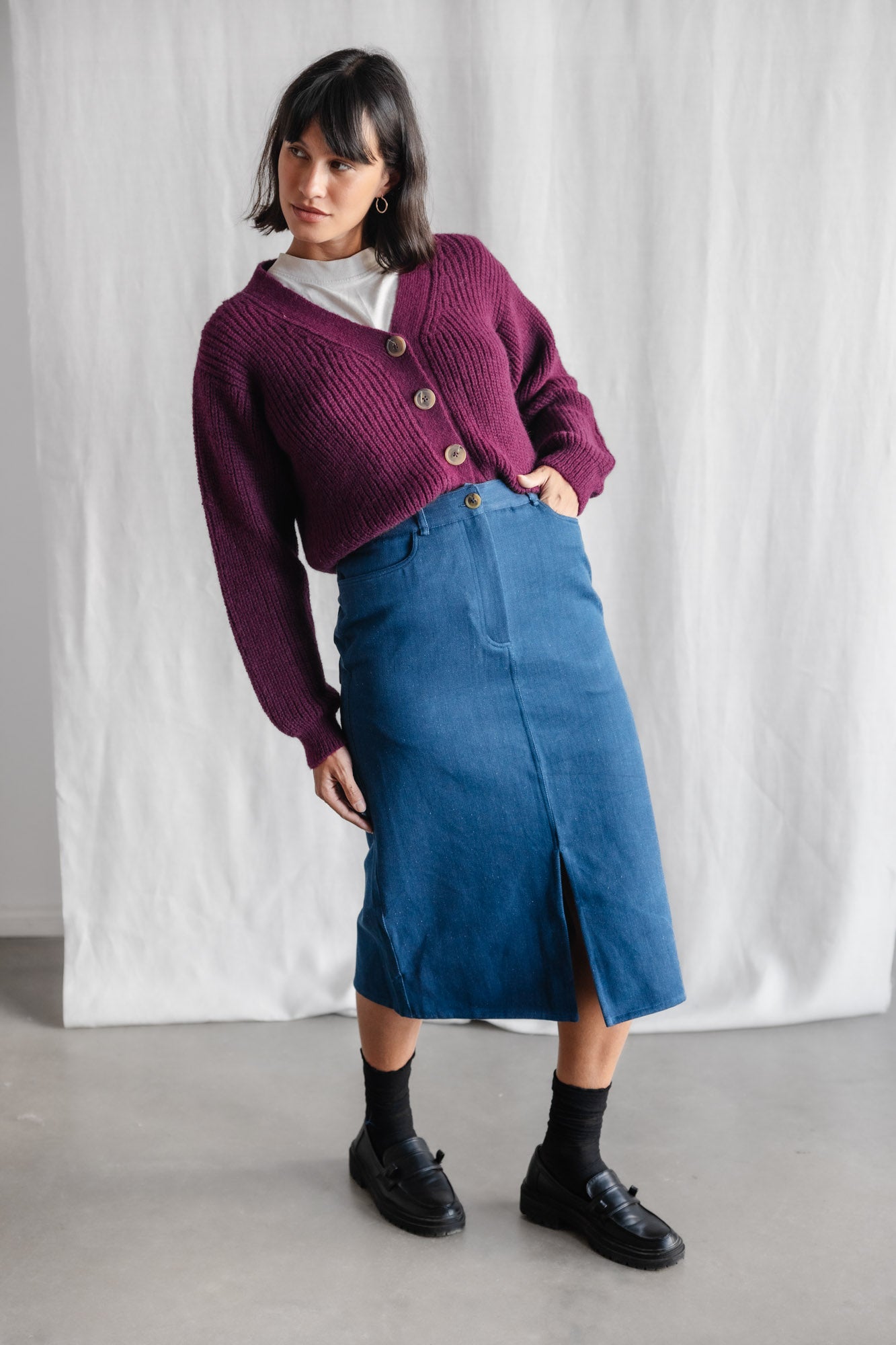 Organic cotton denim skirt Aleena Denim