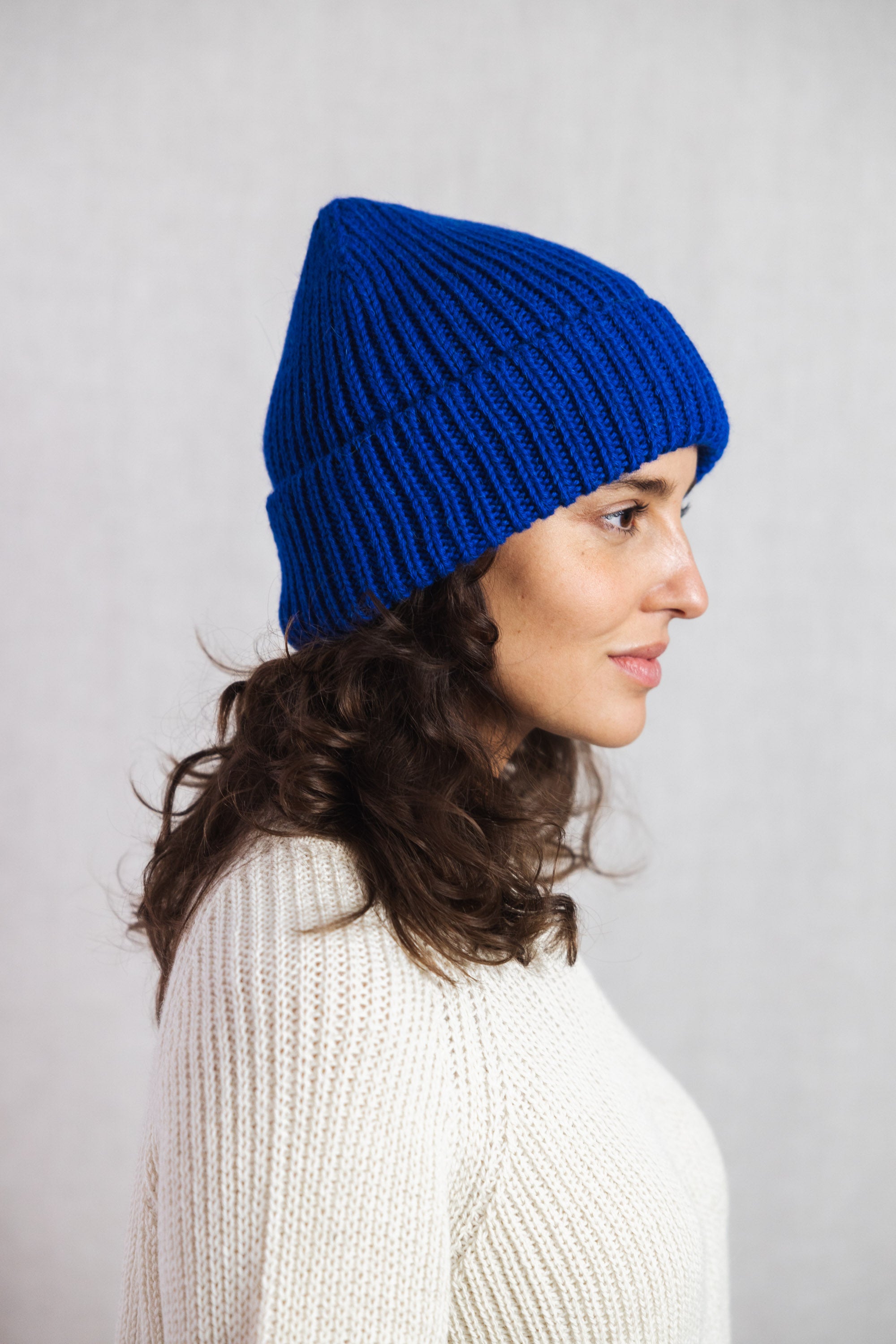 Baby Alpaca Hat Ayacucho Cobalt