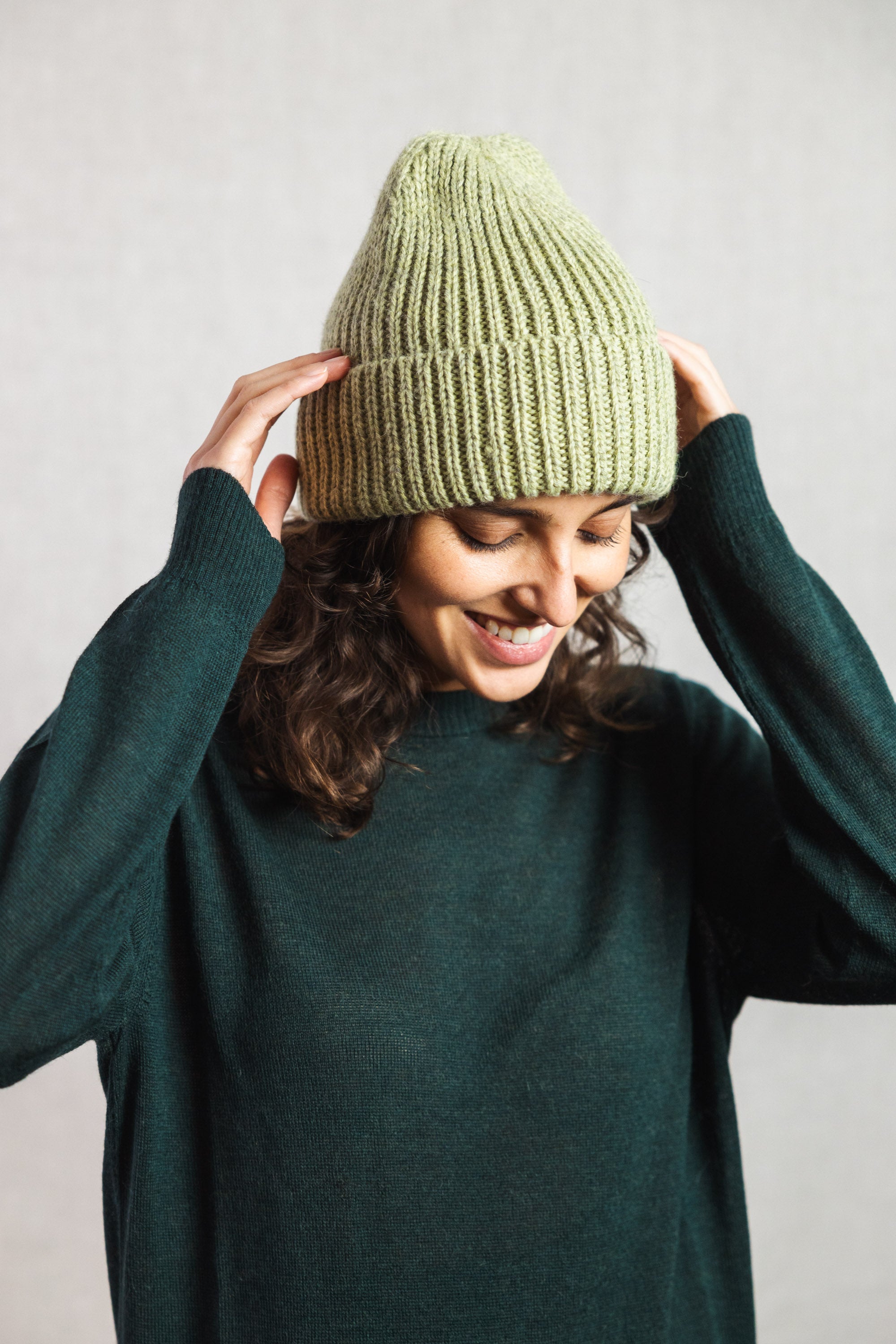 Baby Alpaca Hat Ayacucho Lime Green