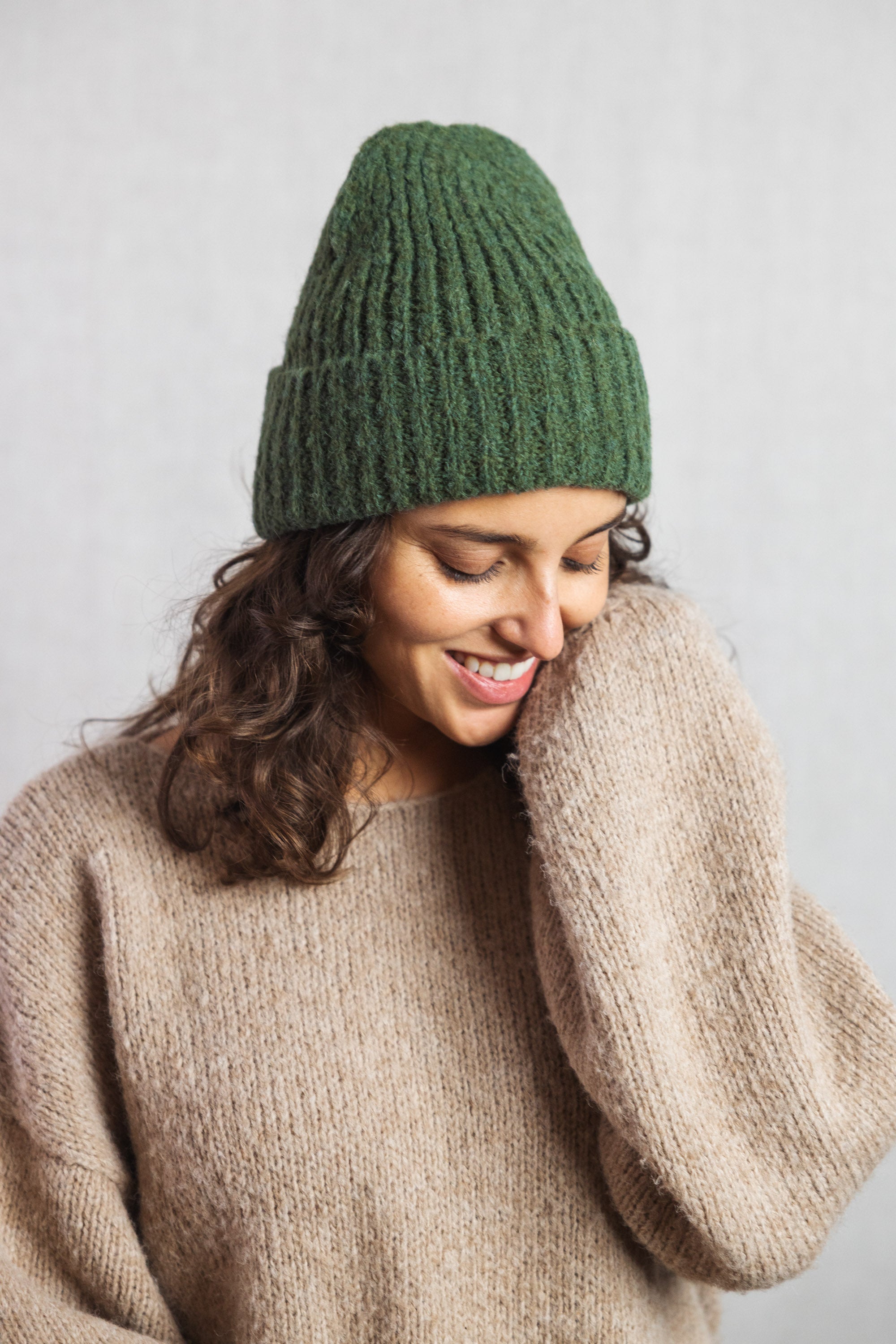 Baby Alpaca Hat Ayacucho Olive
