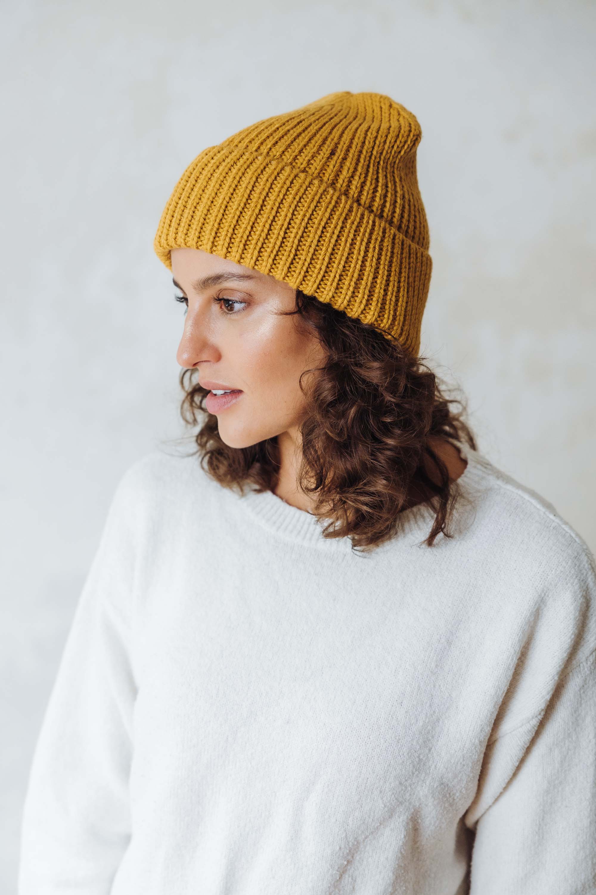 Baby Alpaca Hat Ayacucho Yellow