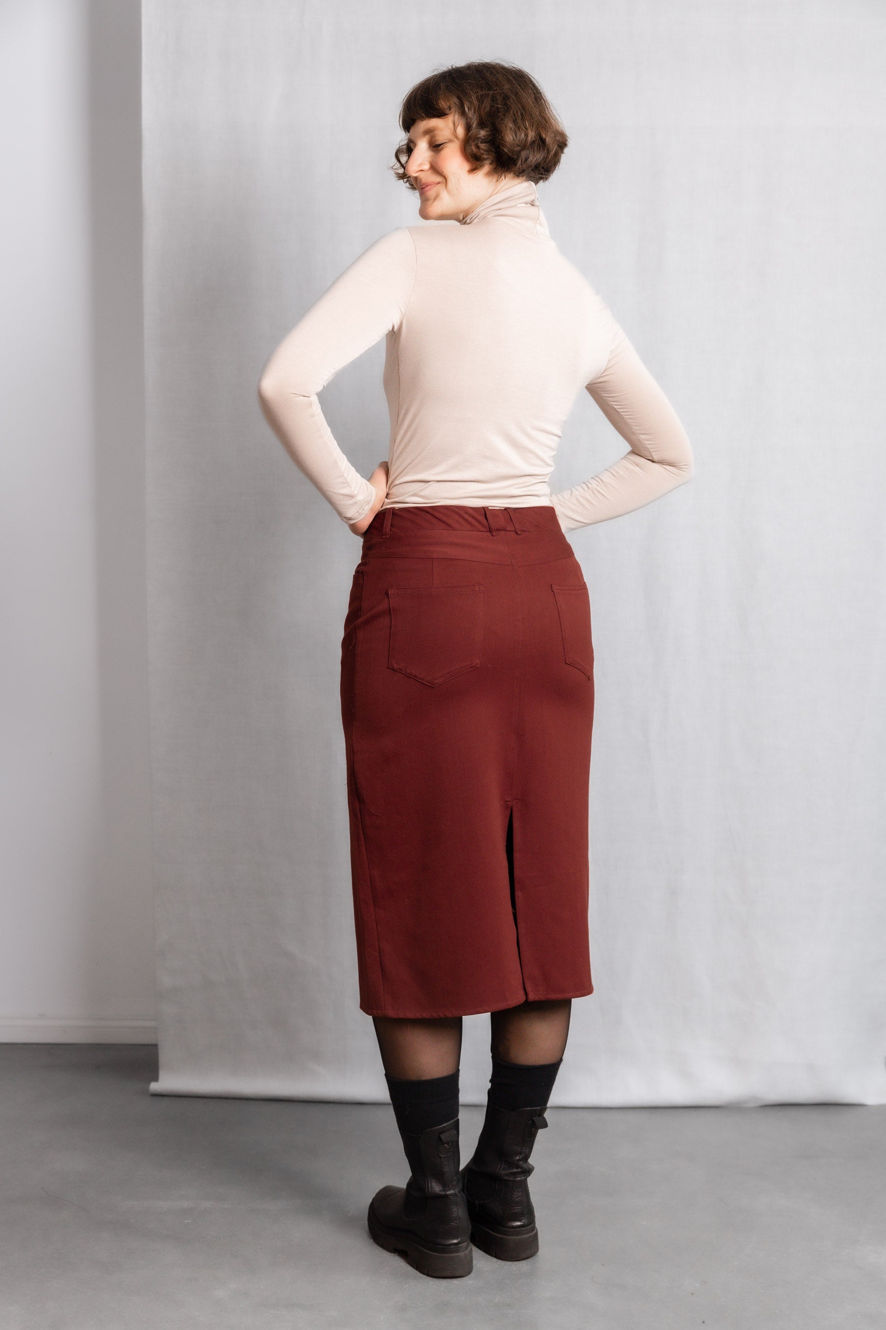 Organic cotton skirt Aleena Henna