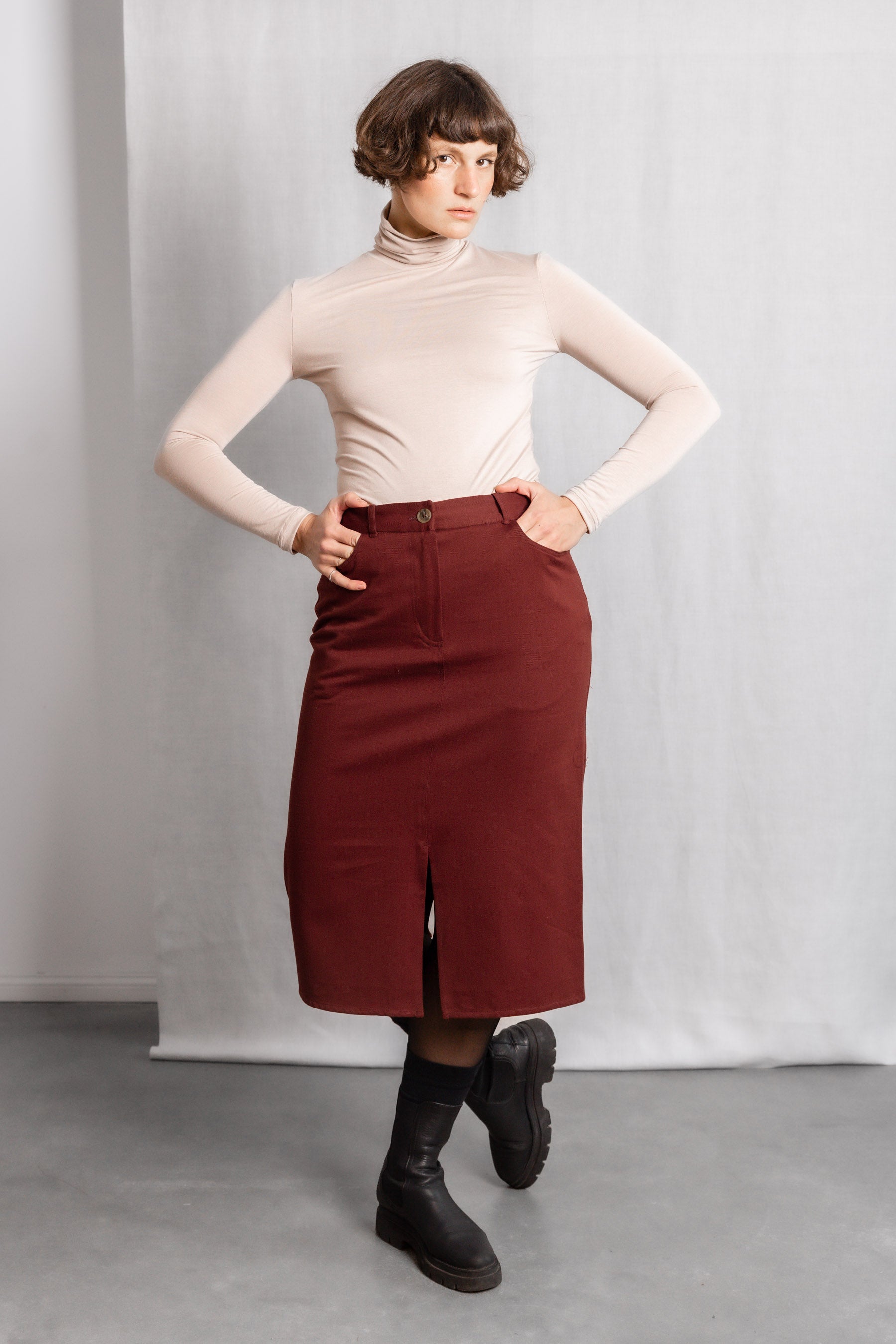 Organic cotton skirt Aleena Henna