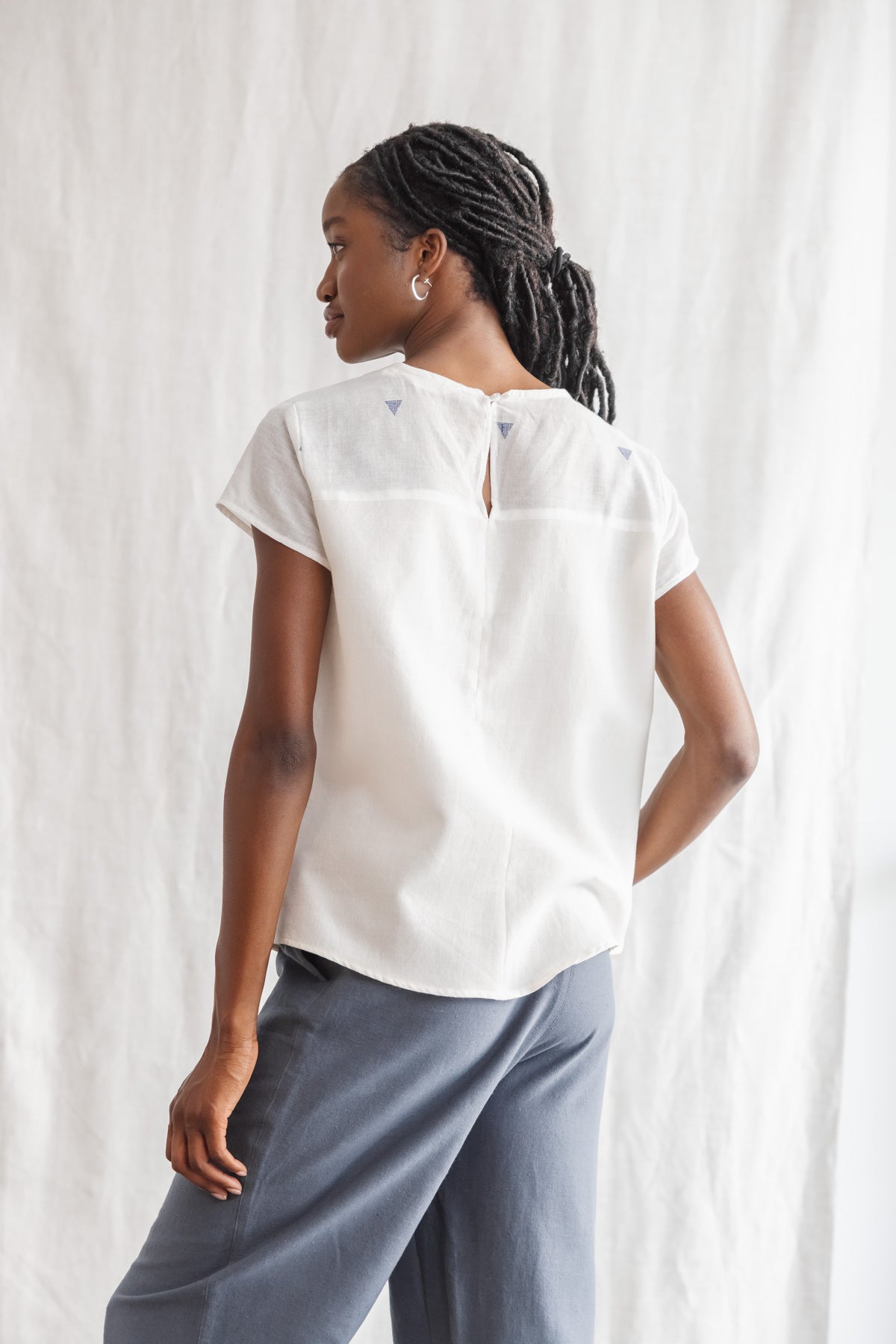 Organic Cotton Shirt Shalin Cream