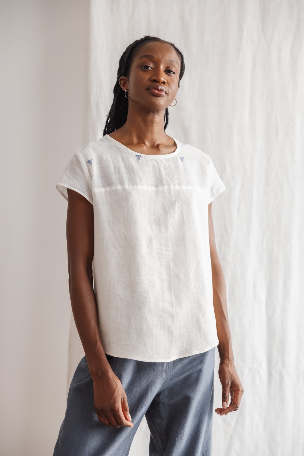 Organic Cotton Shirt Shalin Cream