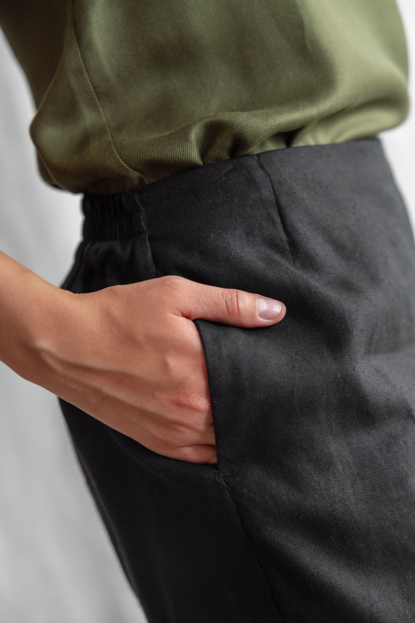 Hemp/Tencel Skort Safiya Black